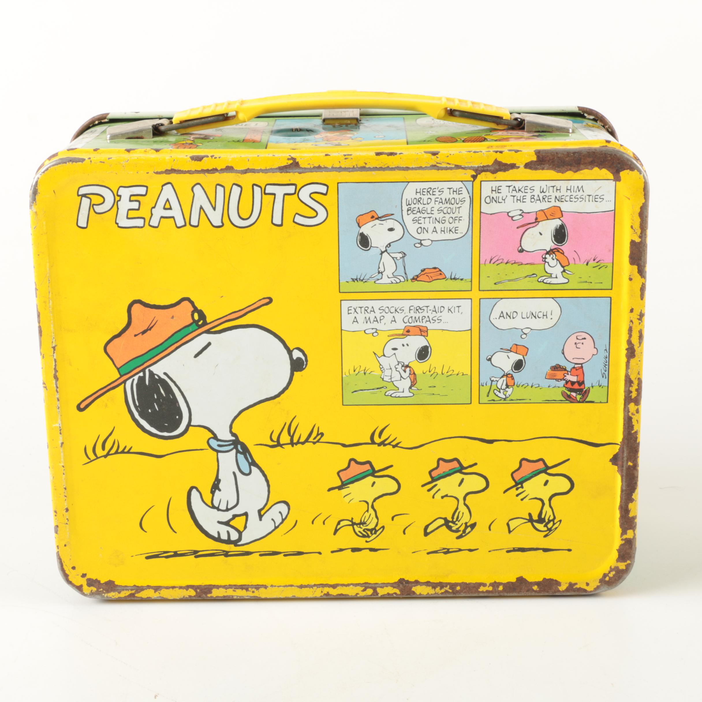 Peanuts and Elvis Presley Metal Lunch Boxes