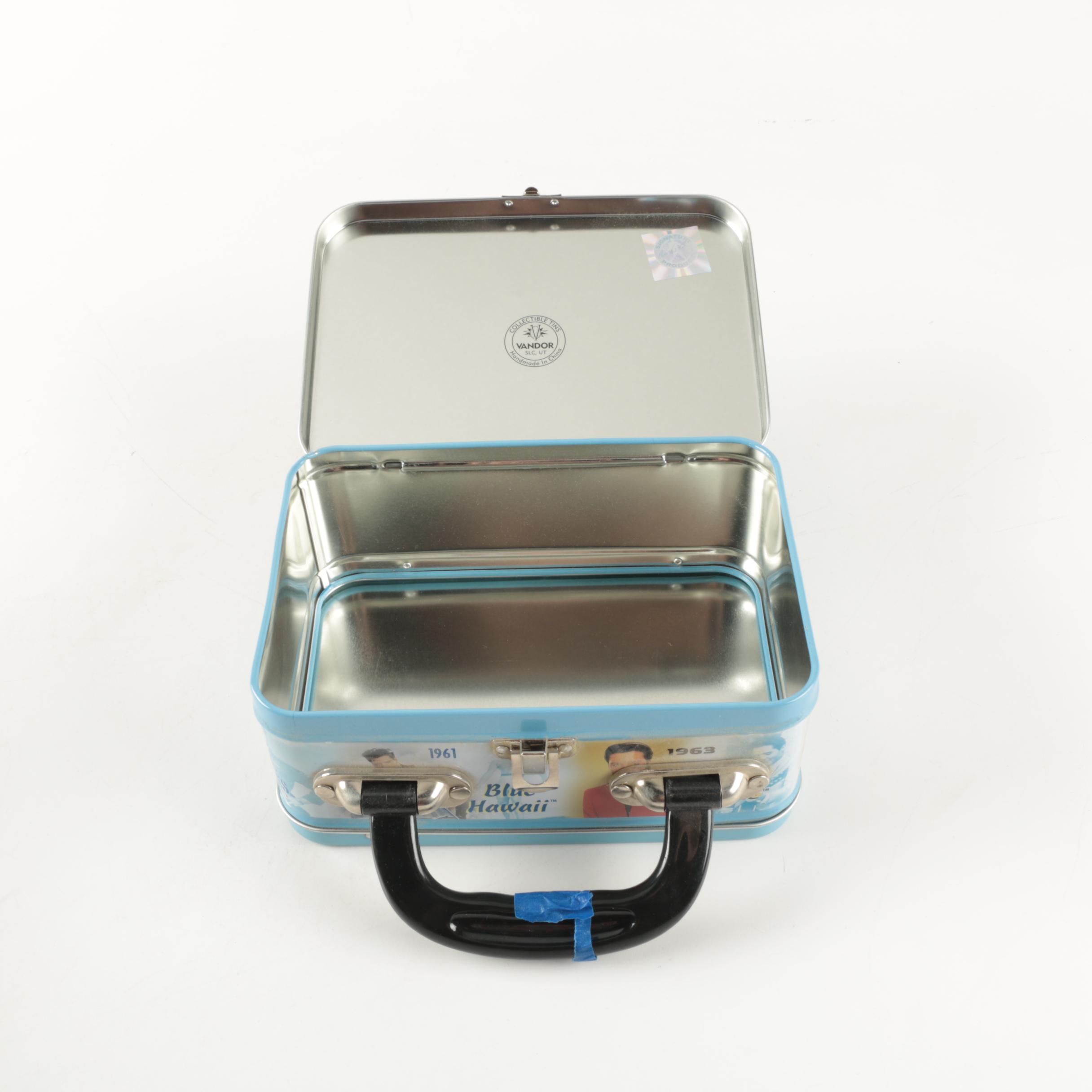 Peanuts and Elvis Presley Metal Lunch Boxes