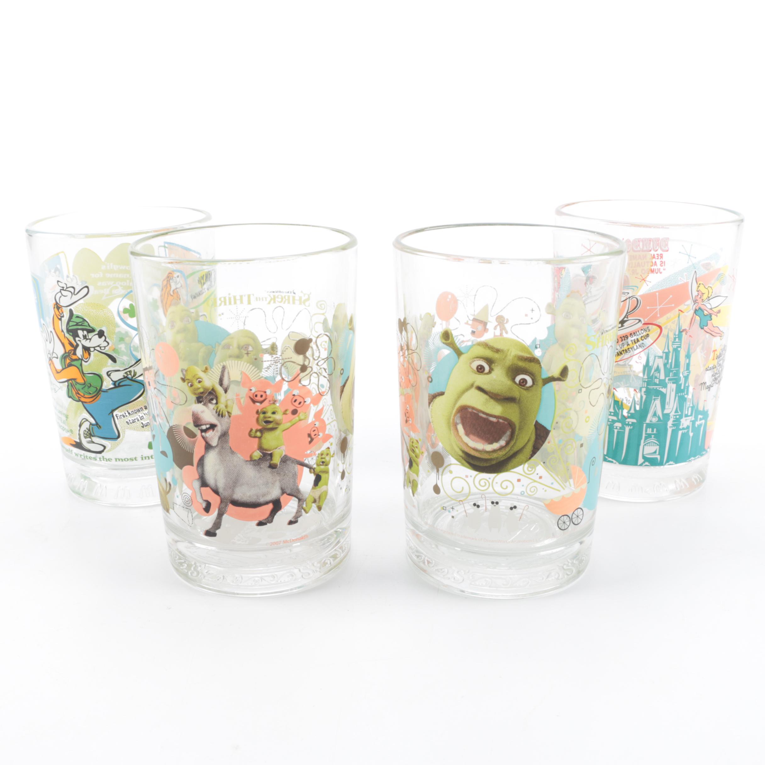 Walt Disney 100 Years of Magic McDonald's Commemorative Glasses