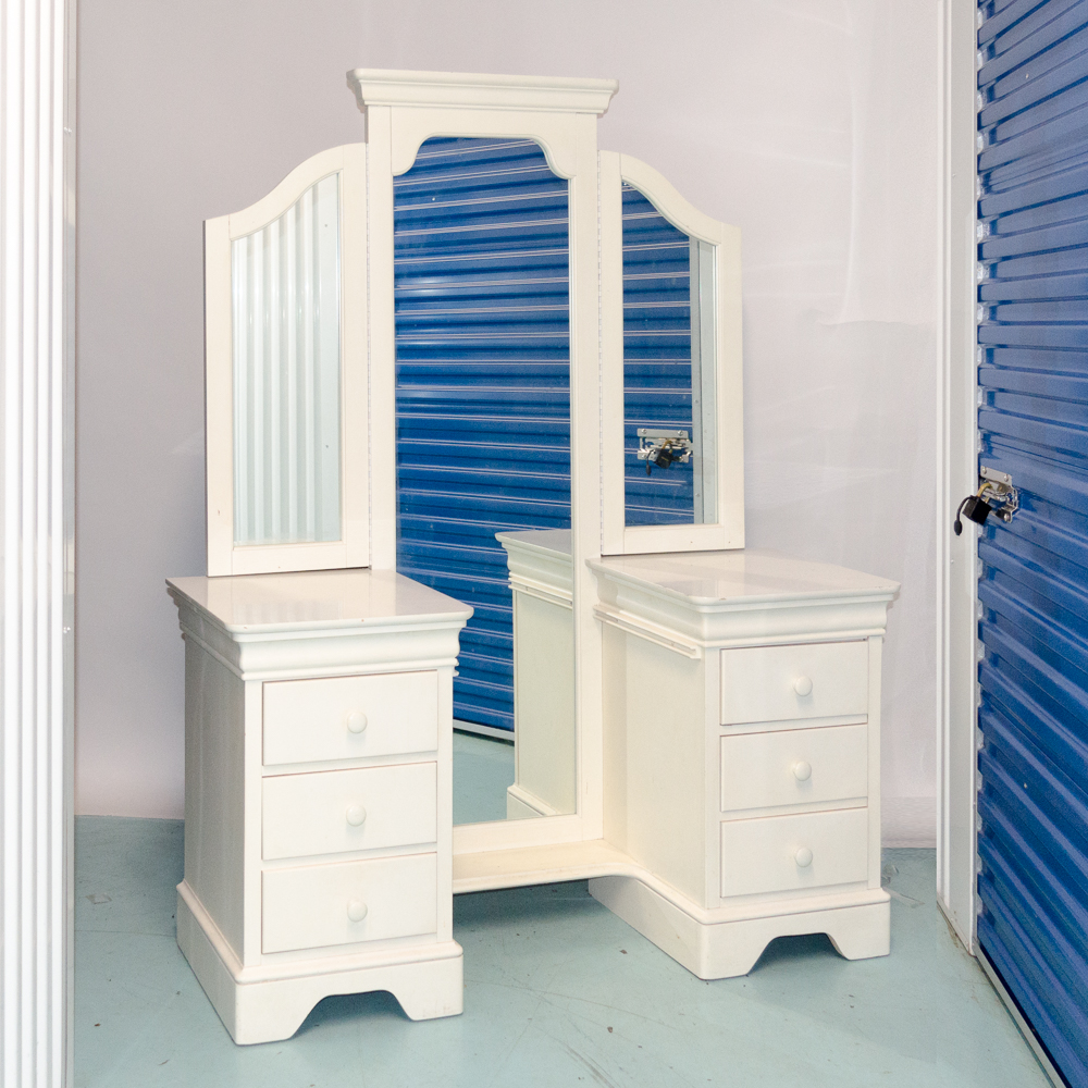 Stanley Furniture Mirror with Two Chests