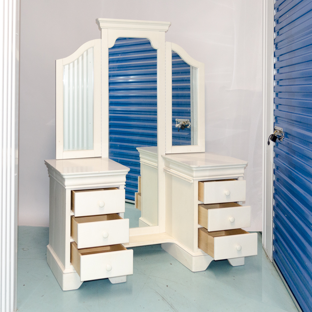 Stanley Furniture Mirror with Two Chests