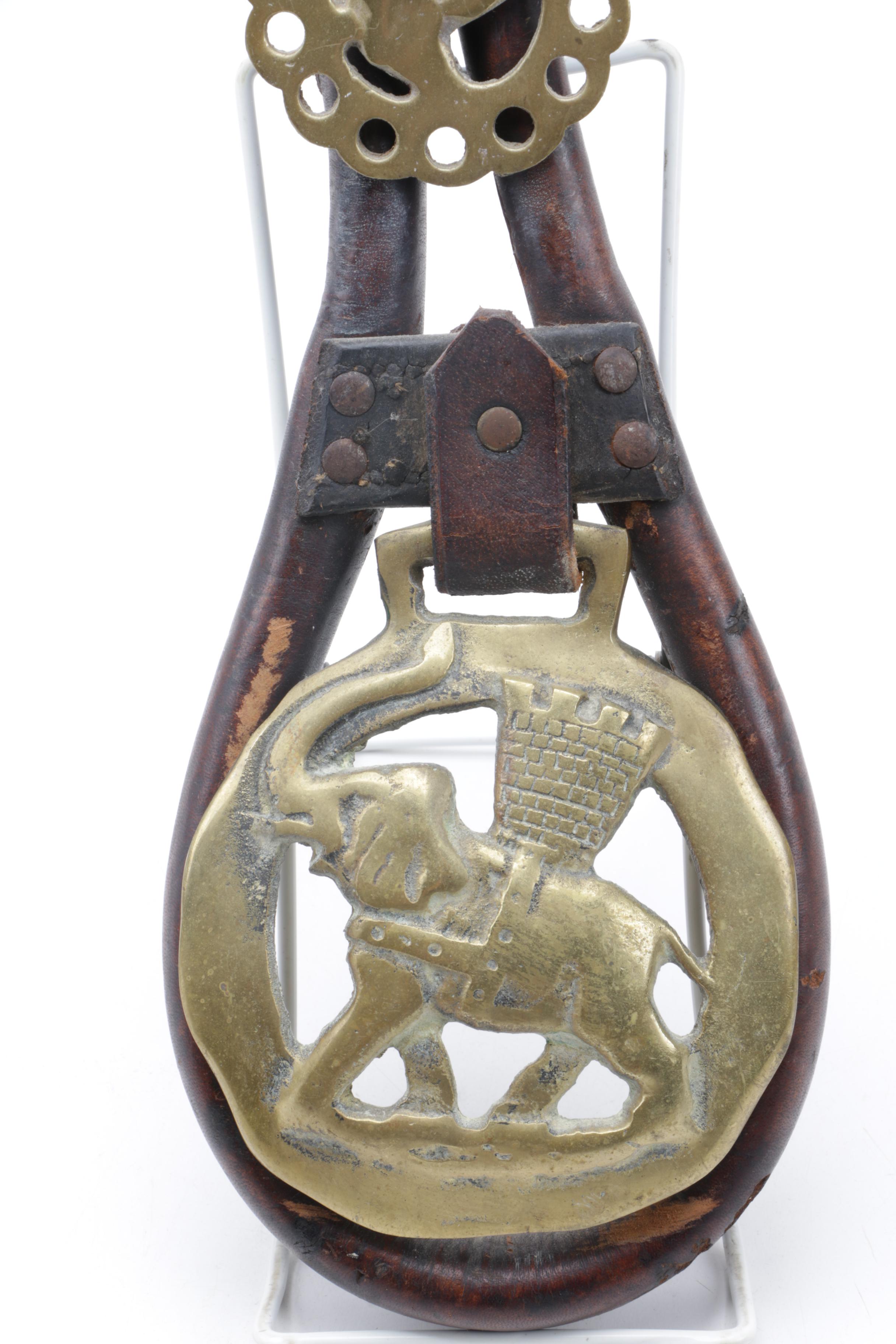 Hanging Elephant Motif Horse Brasses