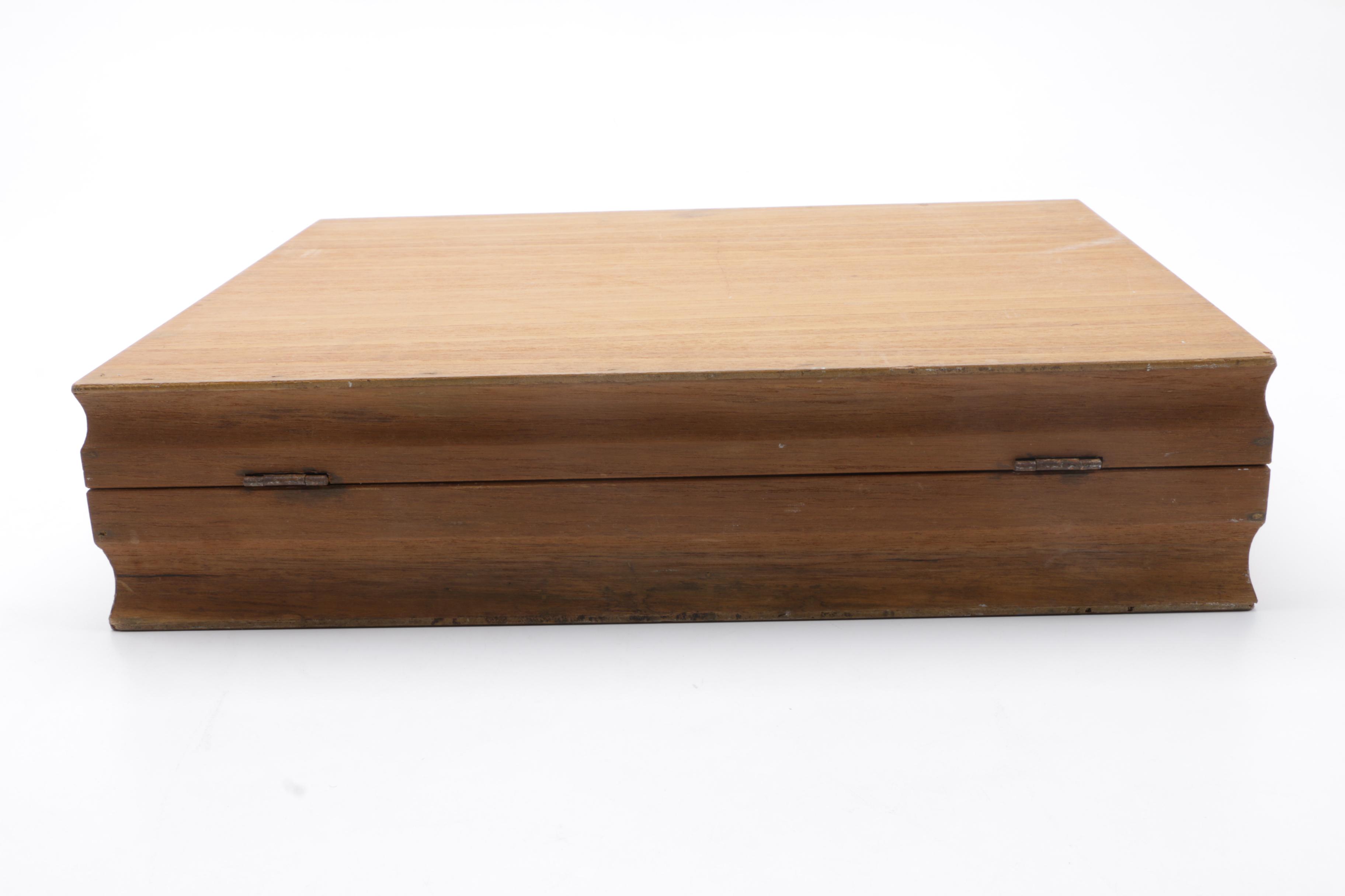 Set of Vintage Bronze and Rosewood Flatware