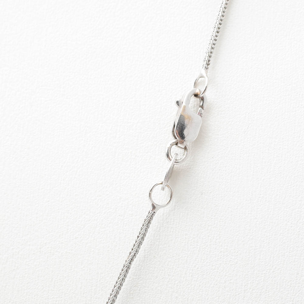 Na Hoku 14K White Gold Dolphin Pendant with Diamonds and Sapphires