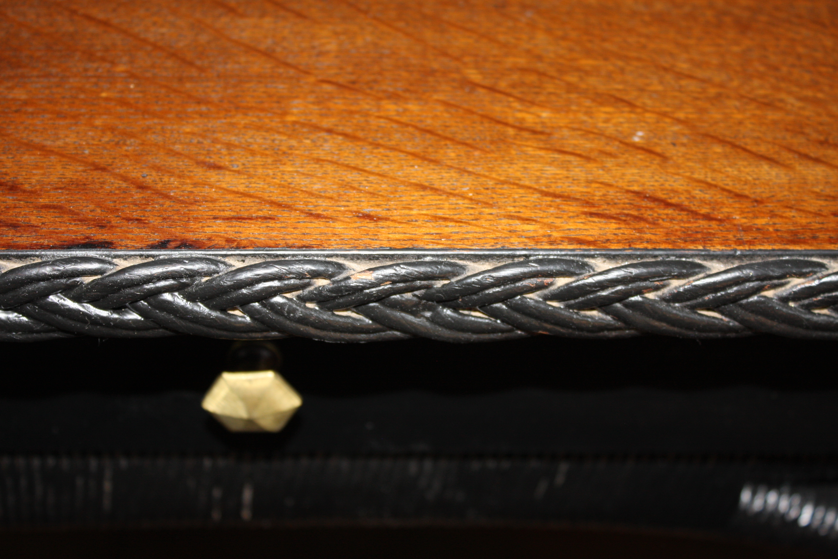 Black Wicker Desk and Chair