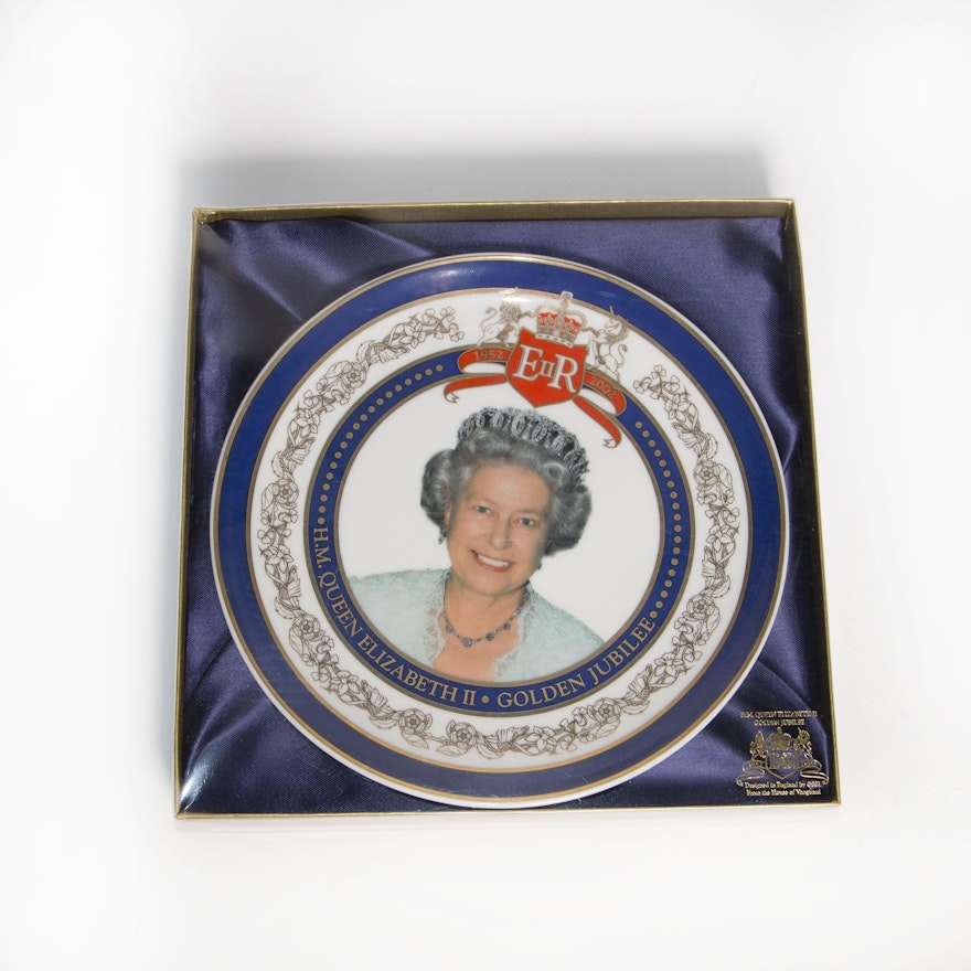 House of Vanguard Queen Elizabeth II Golden Jubilee Plate