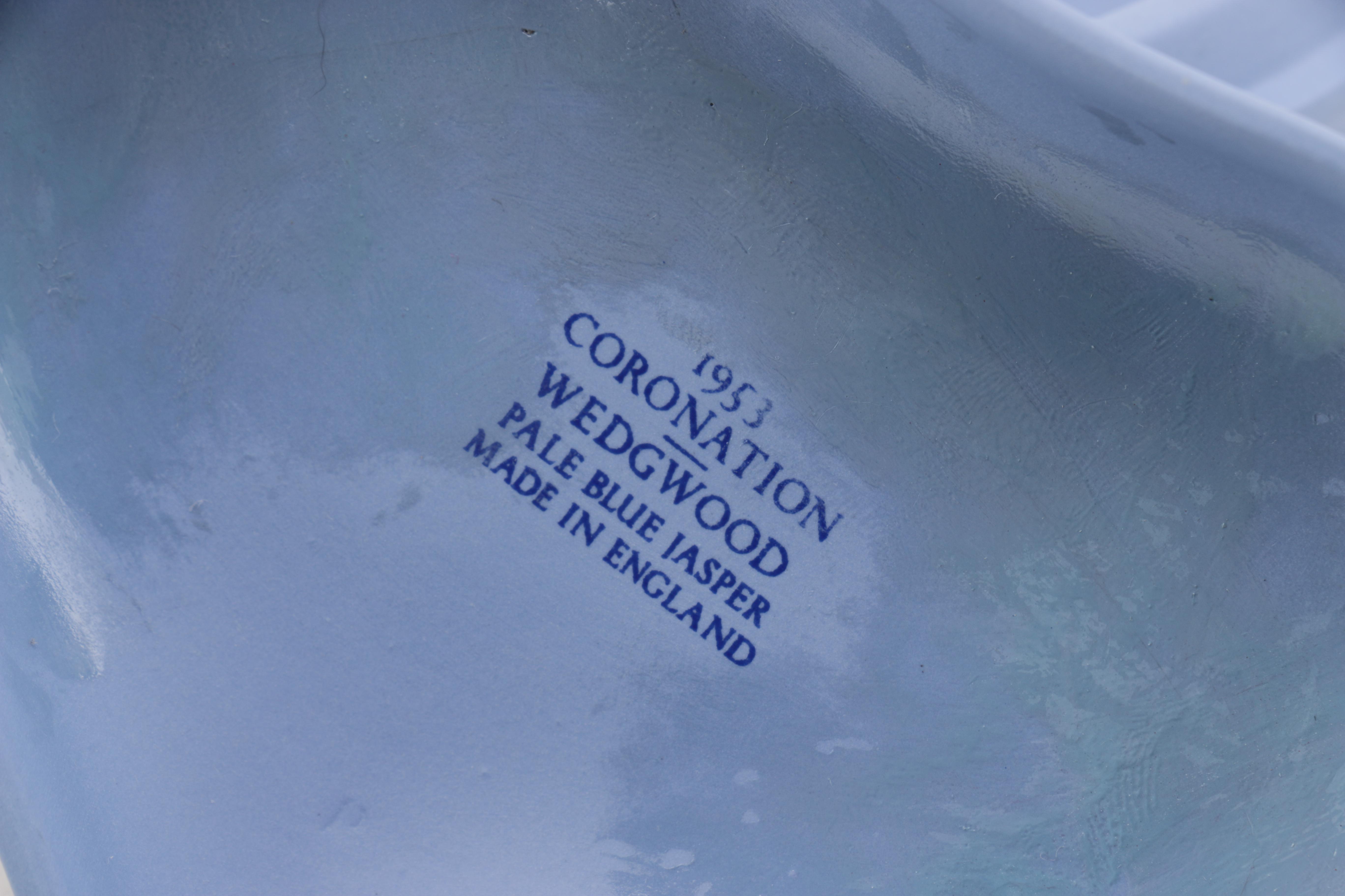 Wedgwood Jasperware Queen Elizabeth II Coronation Commemorative Decor