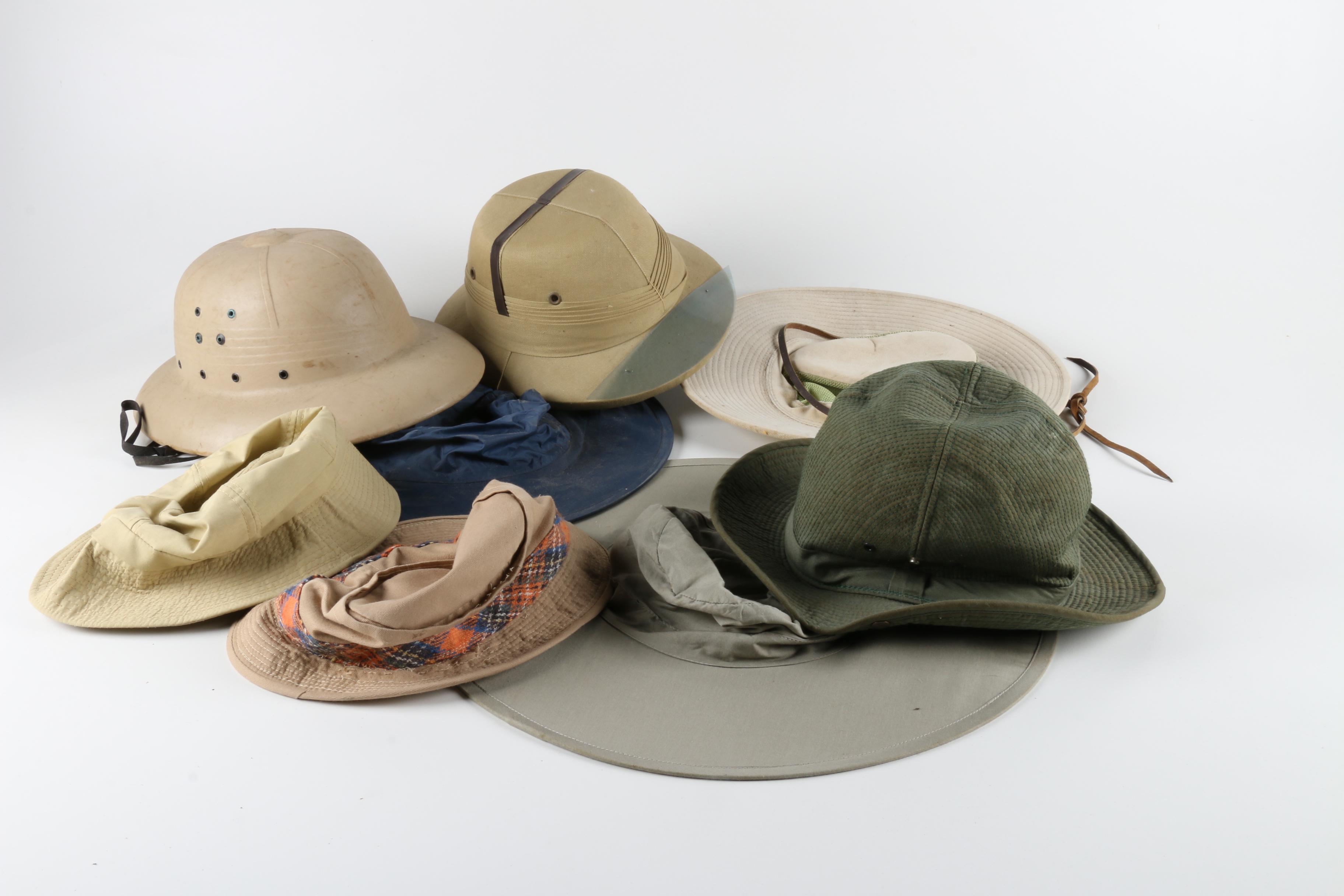 Eight Safari Hats