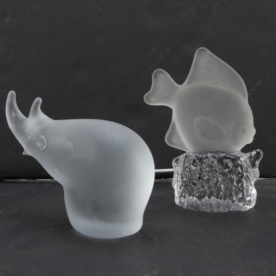 Decorative Glass Animal Figurines
