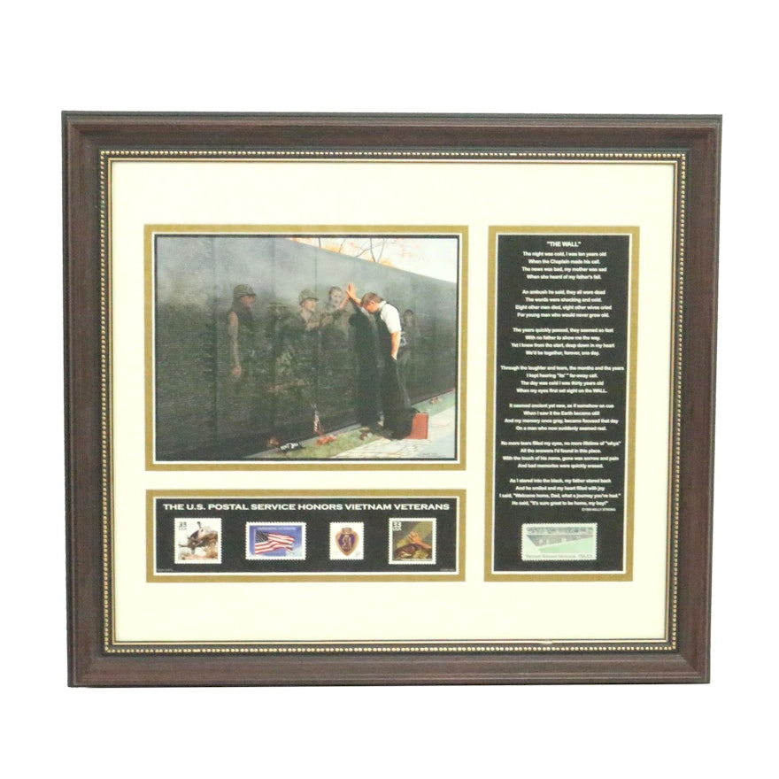 U.S. Postal Service Commemorative Print and Stamps Honoring Vietnam Veterans