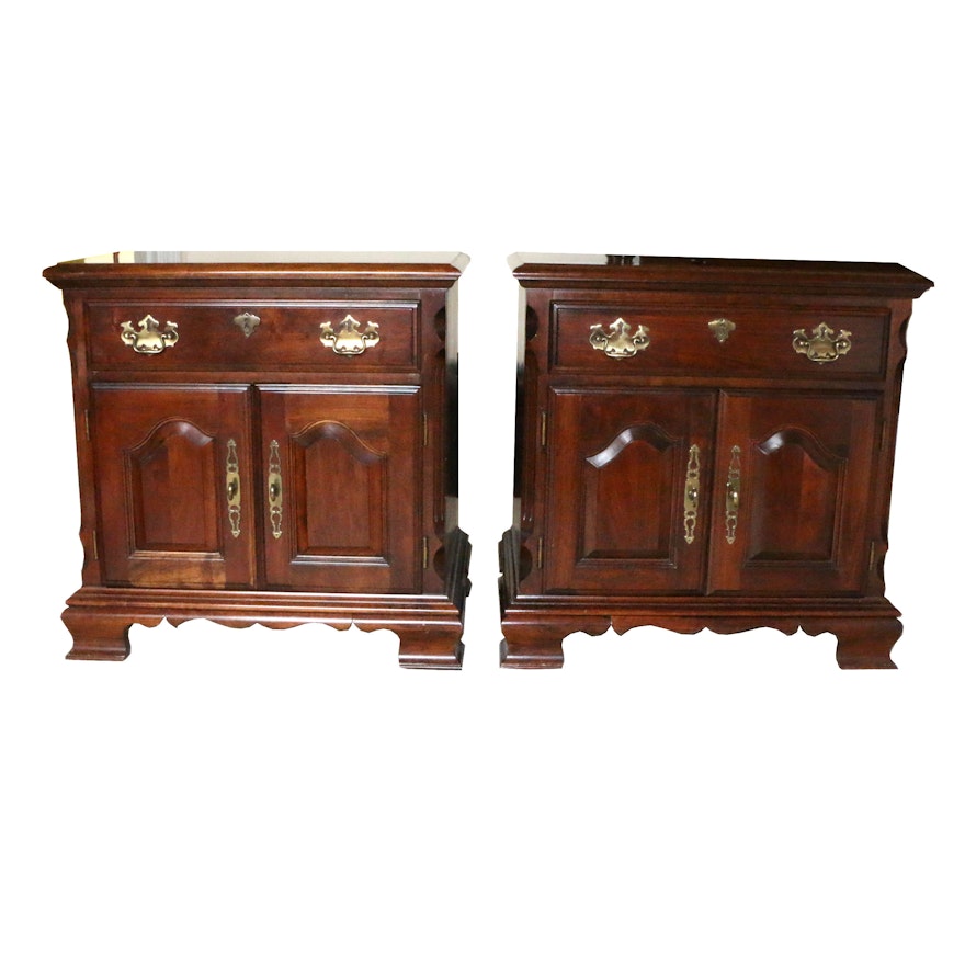 Chippendale Style Cherry Nightstands by Pennsylvania House