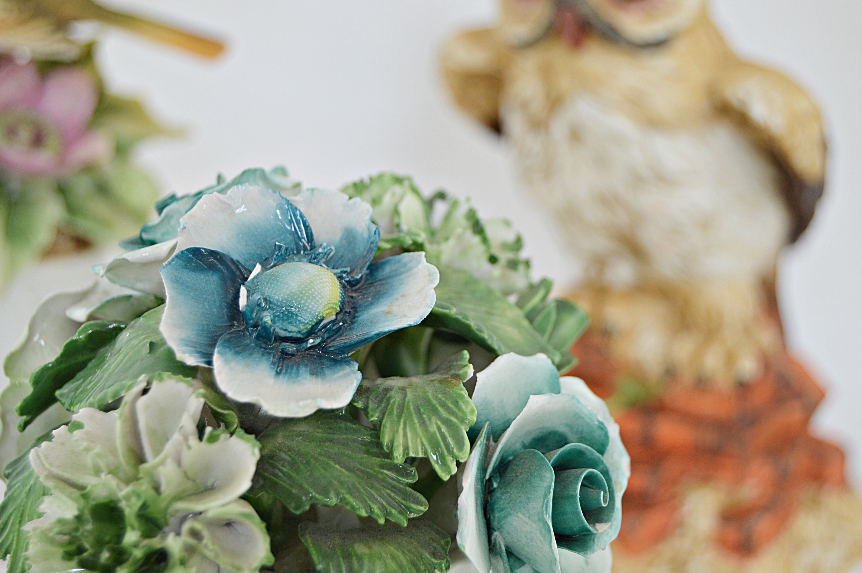 Vintage Bird and Floral Porcelain and Bone China Figurines