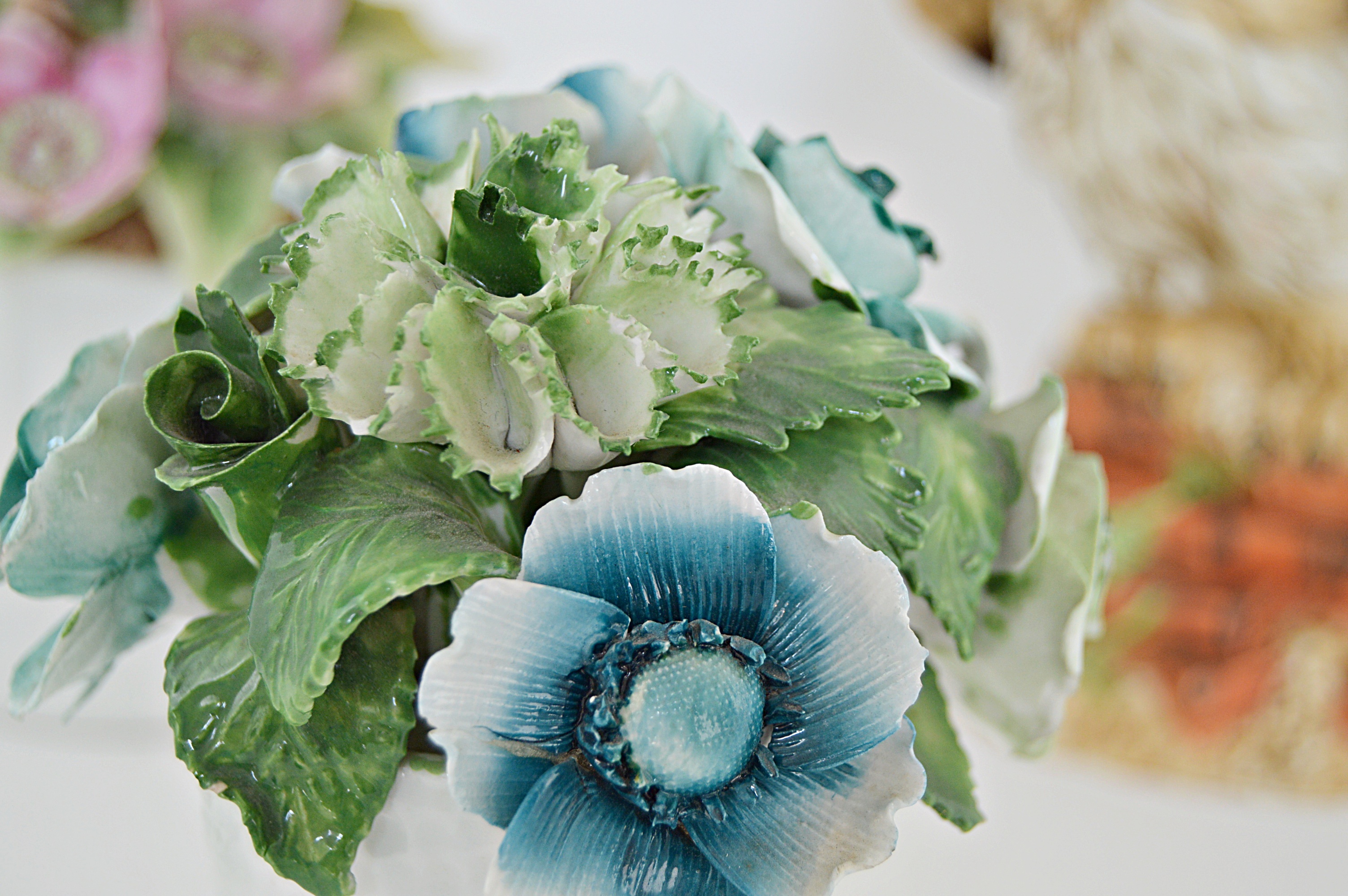 Vintage Bird and Floral Porcelain and Bone China Figurines
