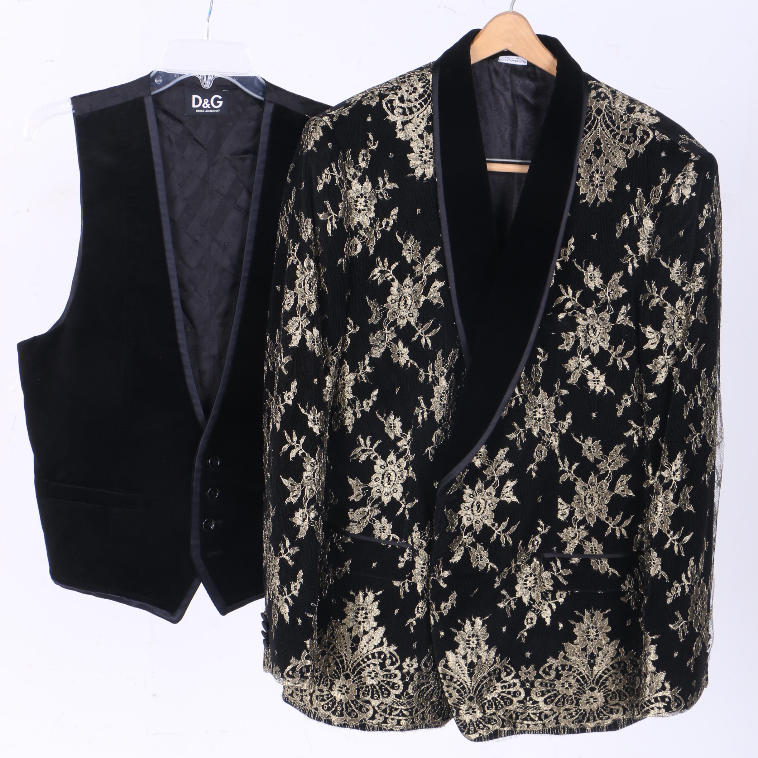 Men's Dolce & Gabbana Dinner Jacket and Vest