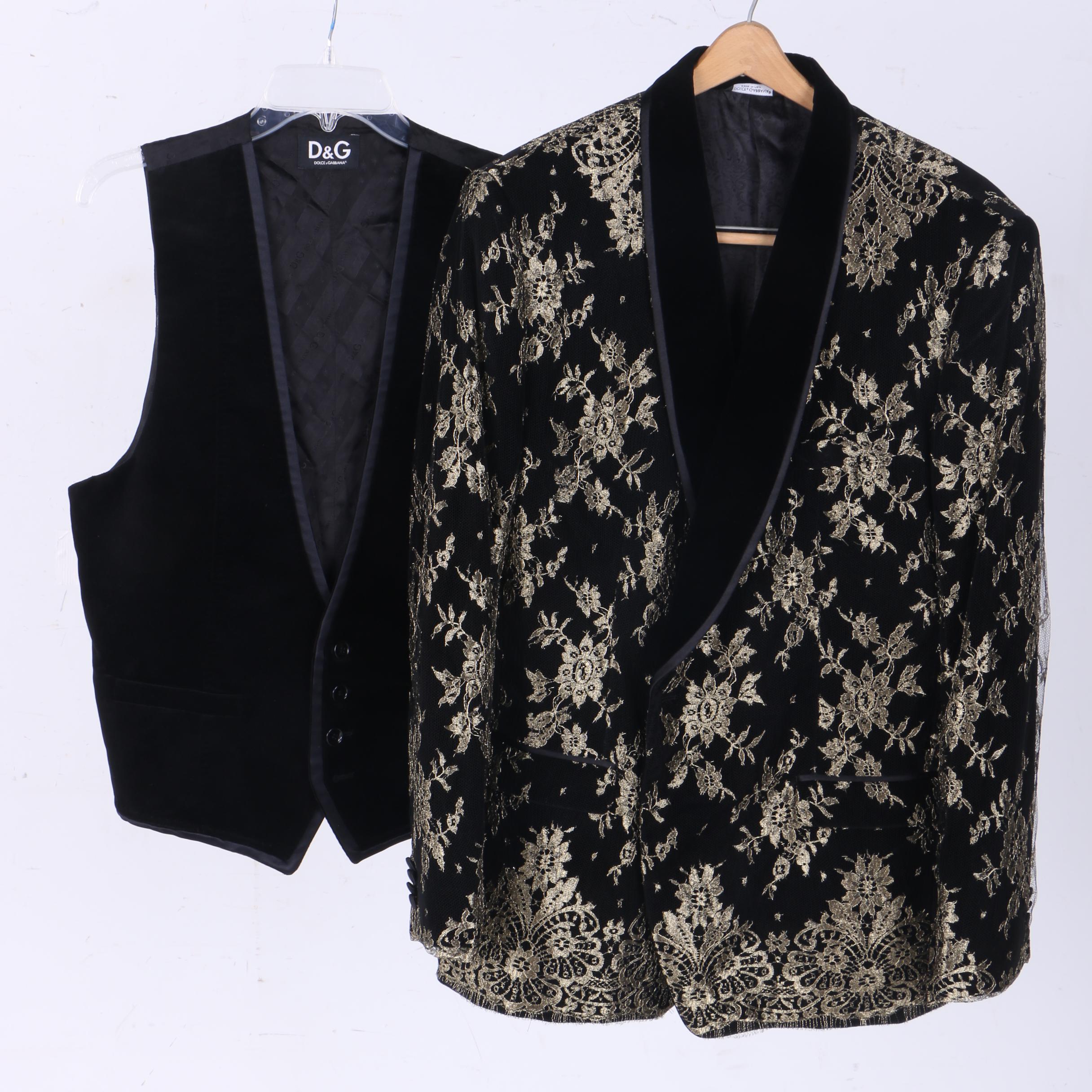 Men's Dolce & Gabbana Dinner Jacket and Vest