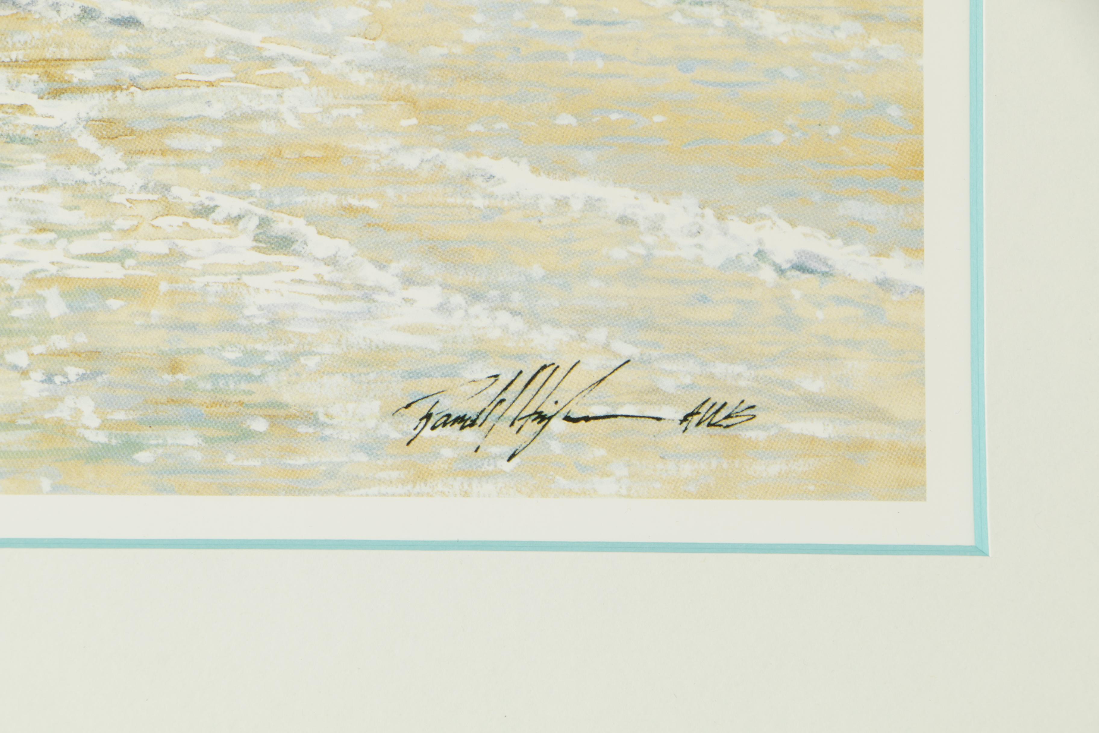 Randall Higdon Limited Edition Offset Lithograph Print "Shoreline Air"