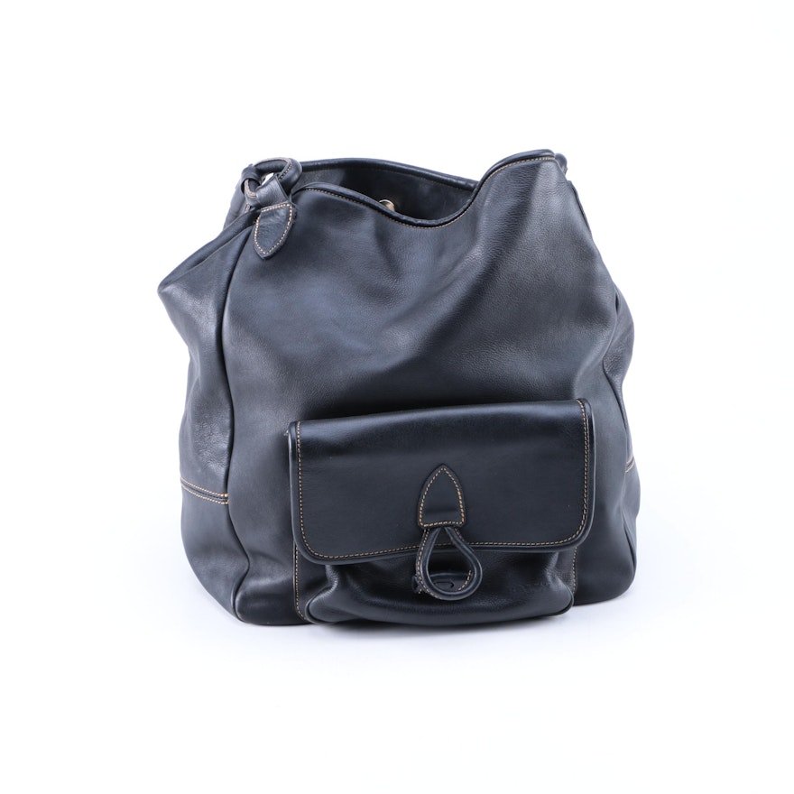 Bally Black Leather Shoulder Bag