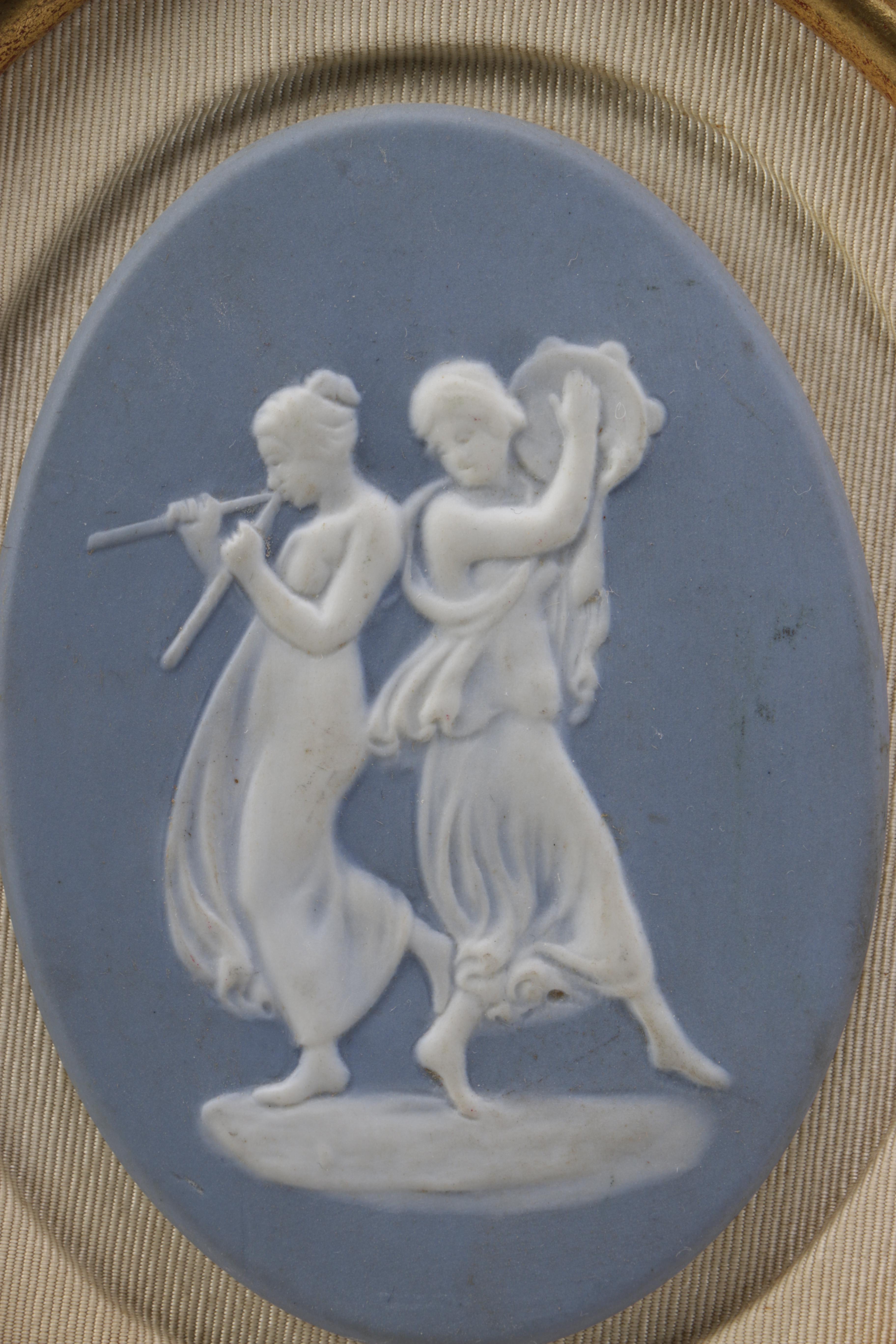 Framed Limoges Pâte-sur-pâte Cameo