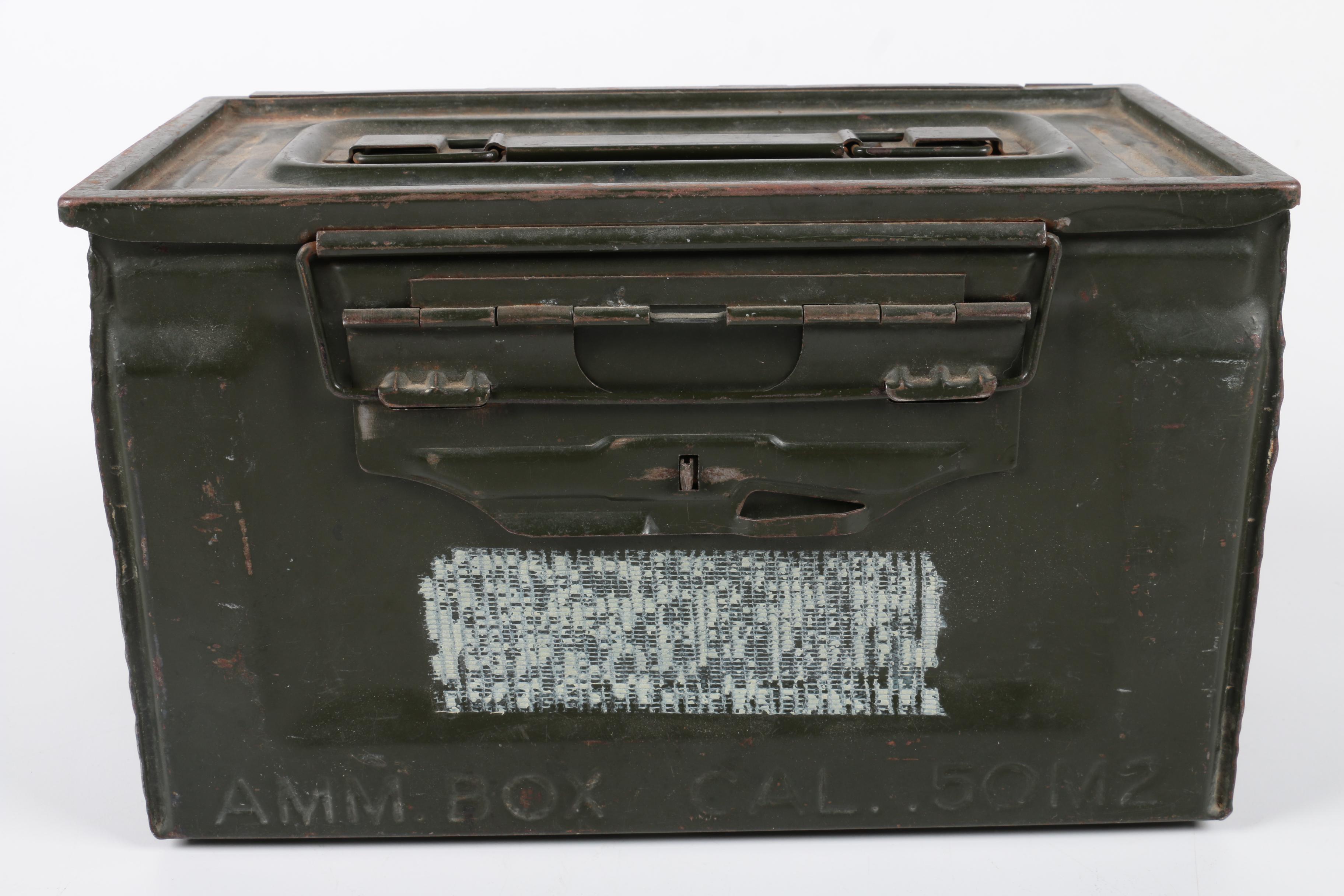 Vintage 50 Cal Ammunition Box