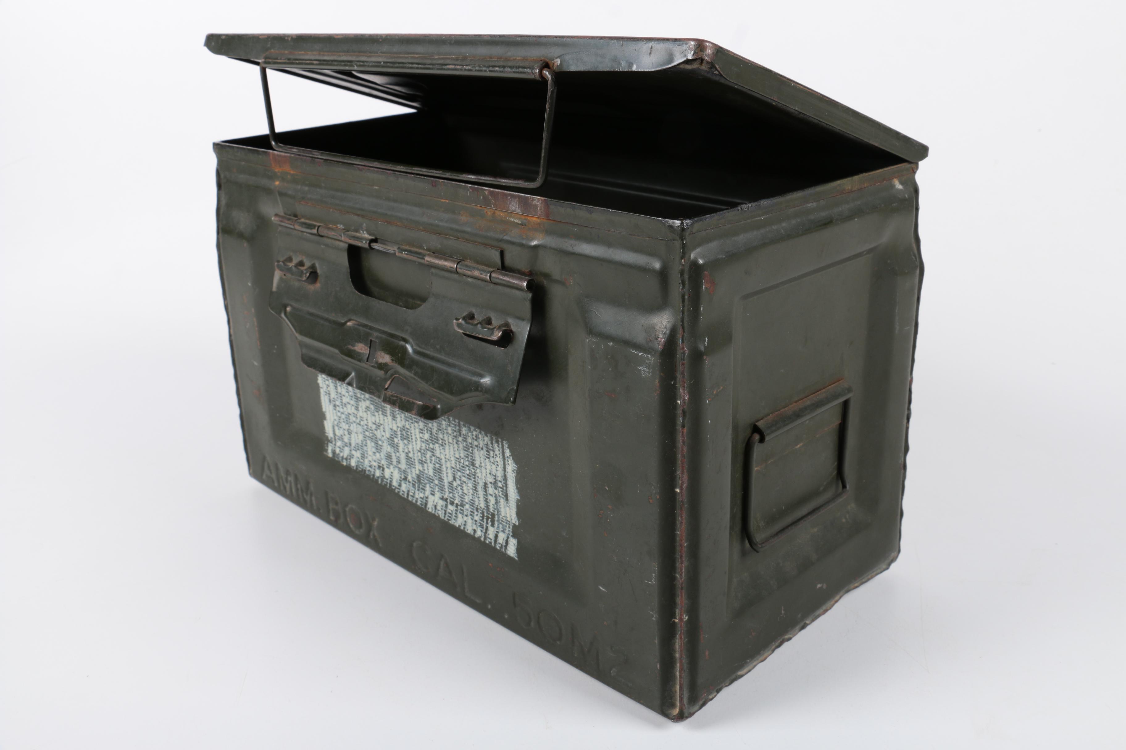 Vintage 50 Cal Ammunition Box