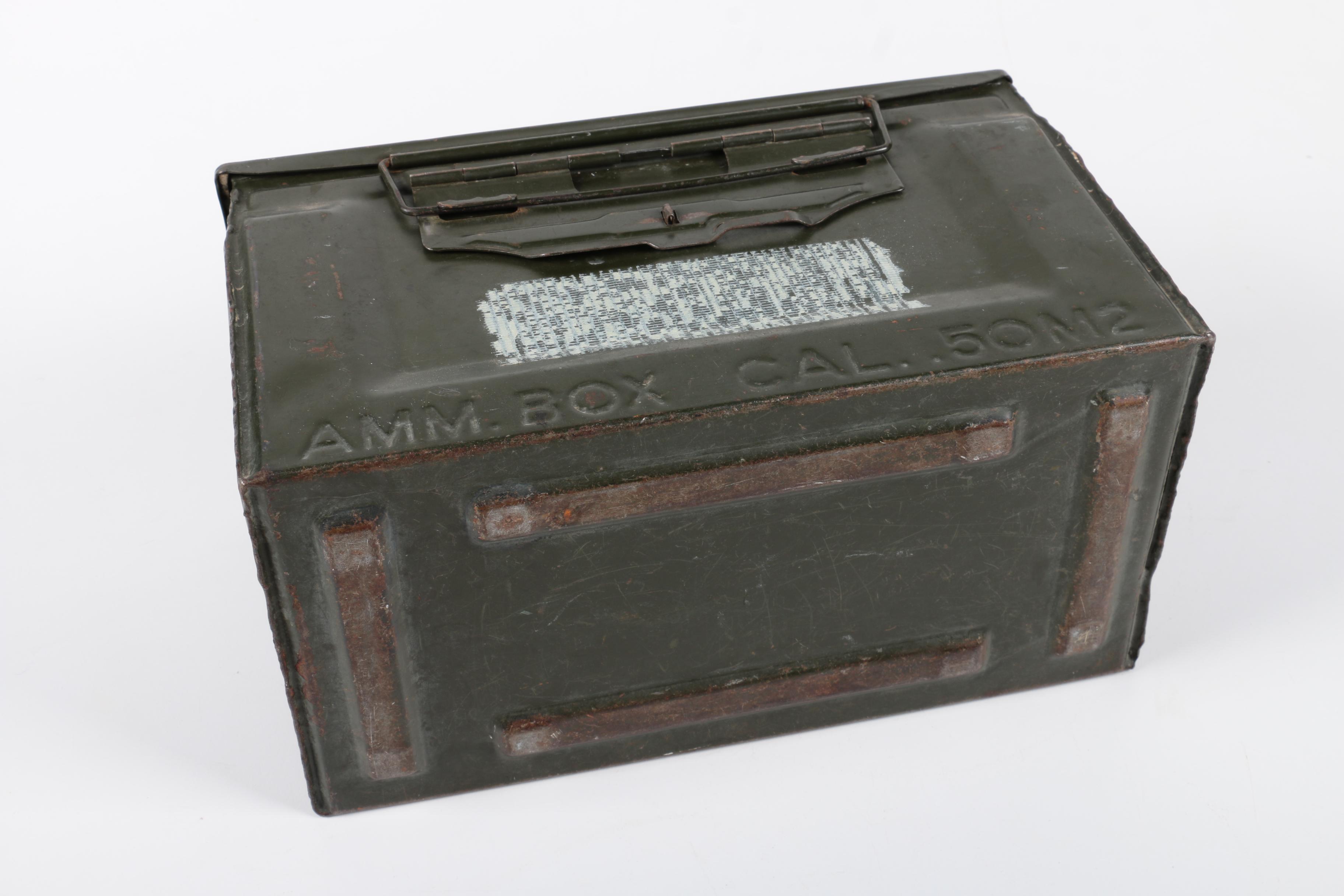 Vintage 50 Cal Ammunition Box