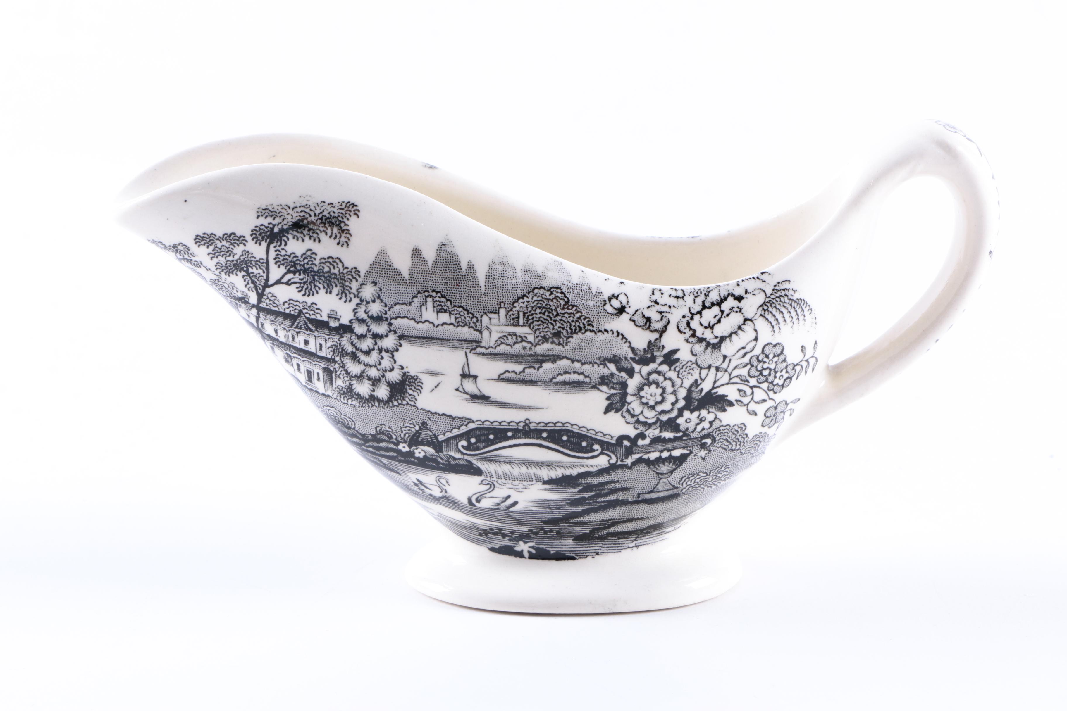 Royal Staffordshire "Tonquin Black" Earthenware Tableware