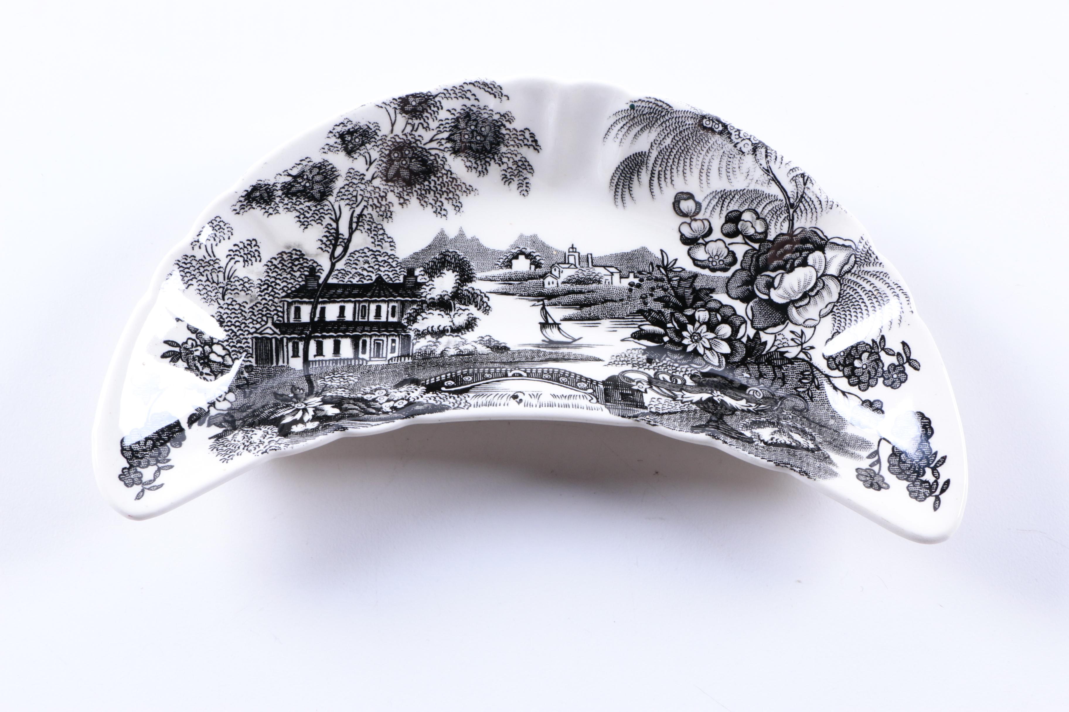 Royal Staffordshire "Tonquin Black" Earthenware Tableware