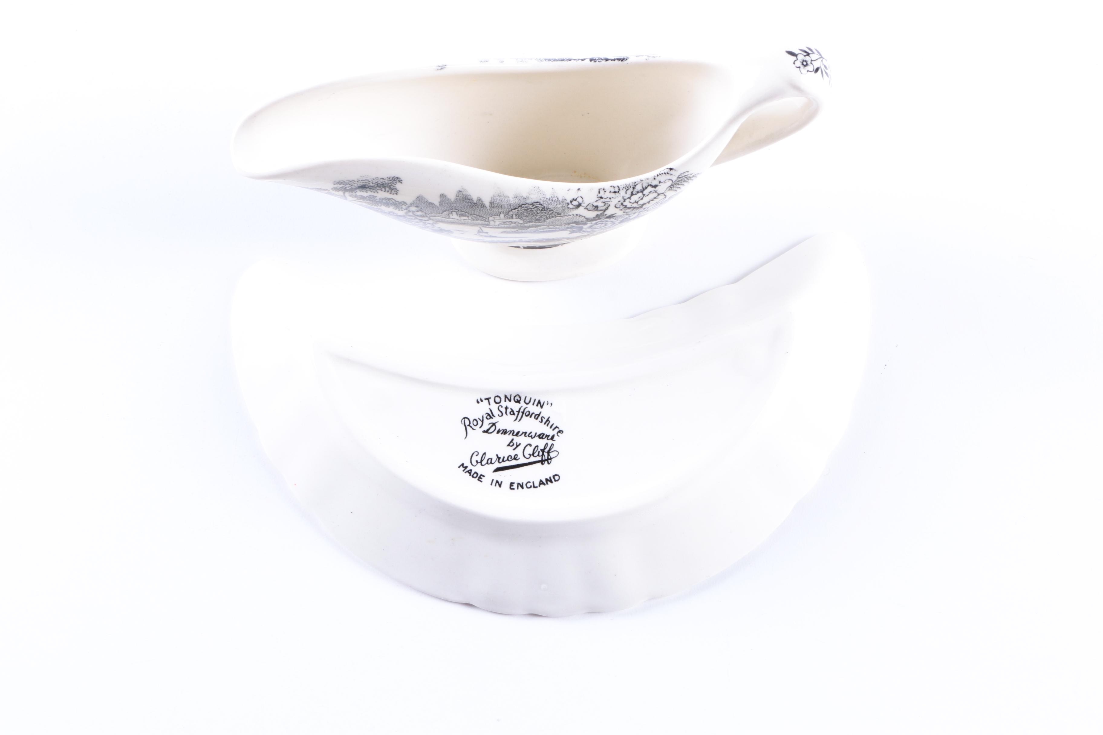 Royal Staffordshire "Tonquin Black" Earthenware Tableware