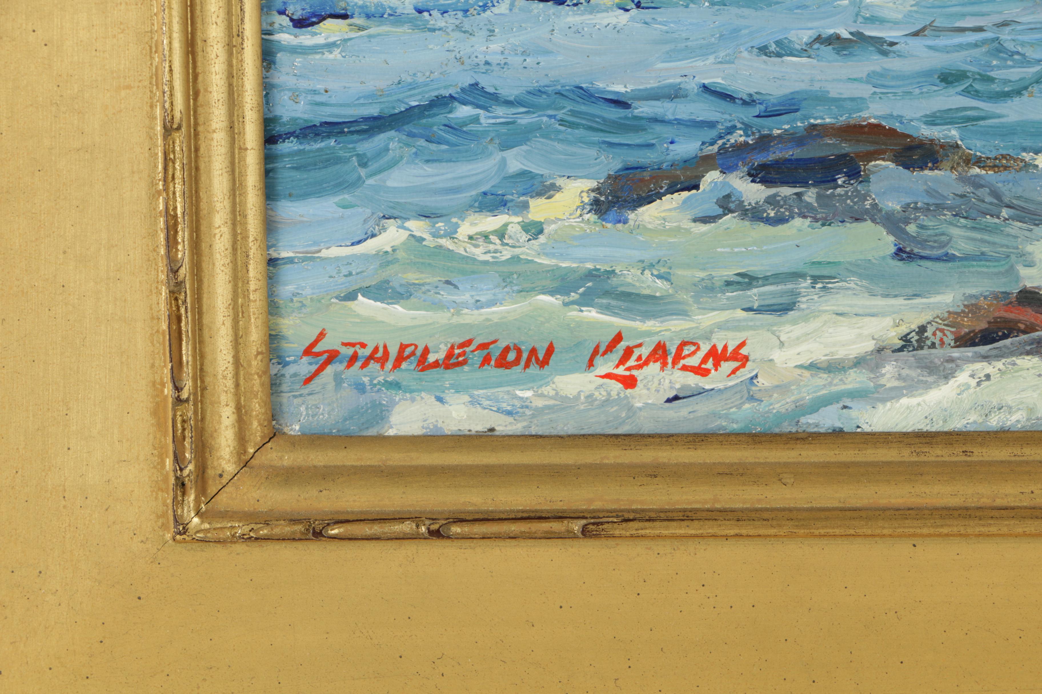 Stapleton Kearns Oil Painting on Canvas of a Seascape