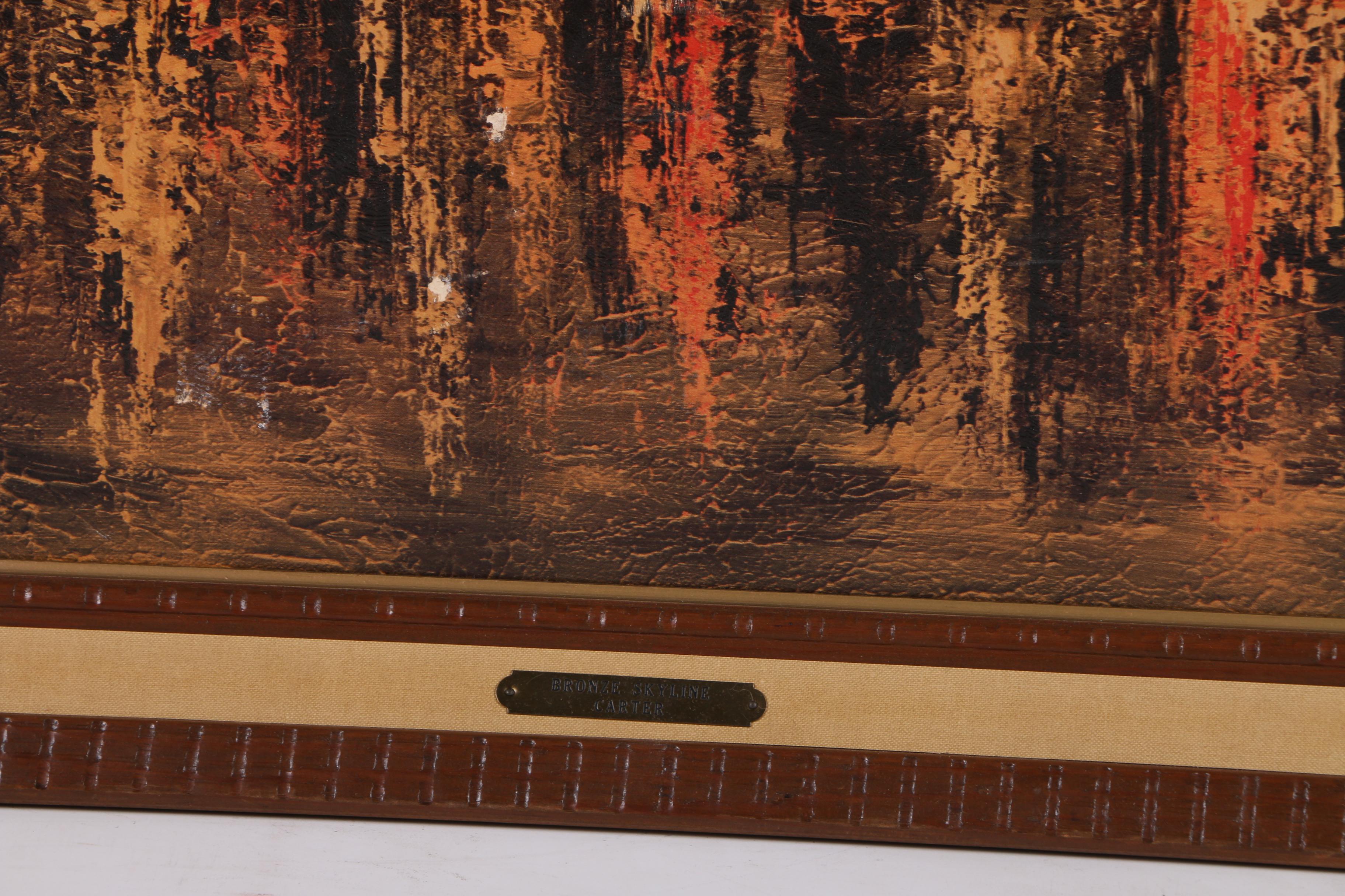 Offset Lithograph After Carter's "Bronze Skyline"