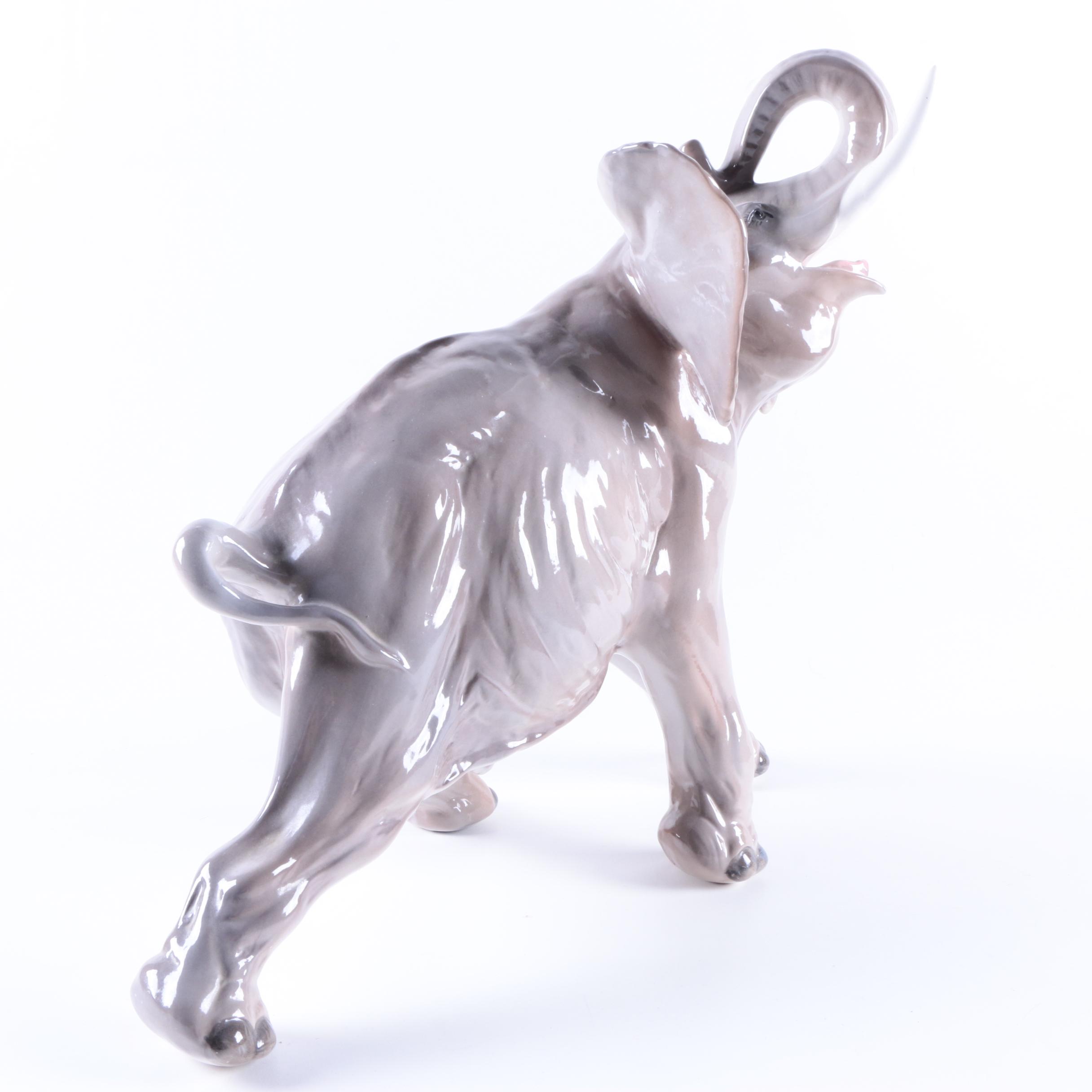 Decorative Ceramic Elephant Figurine