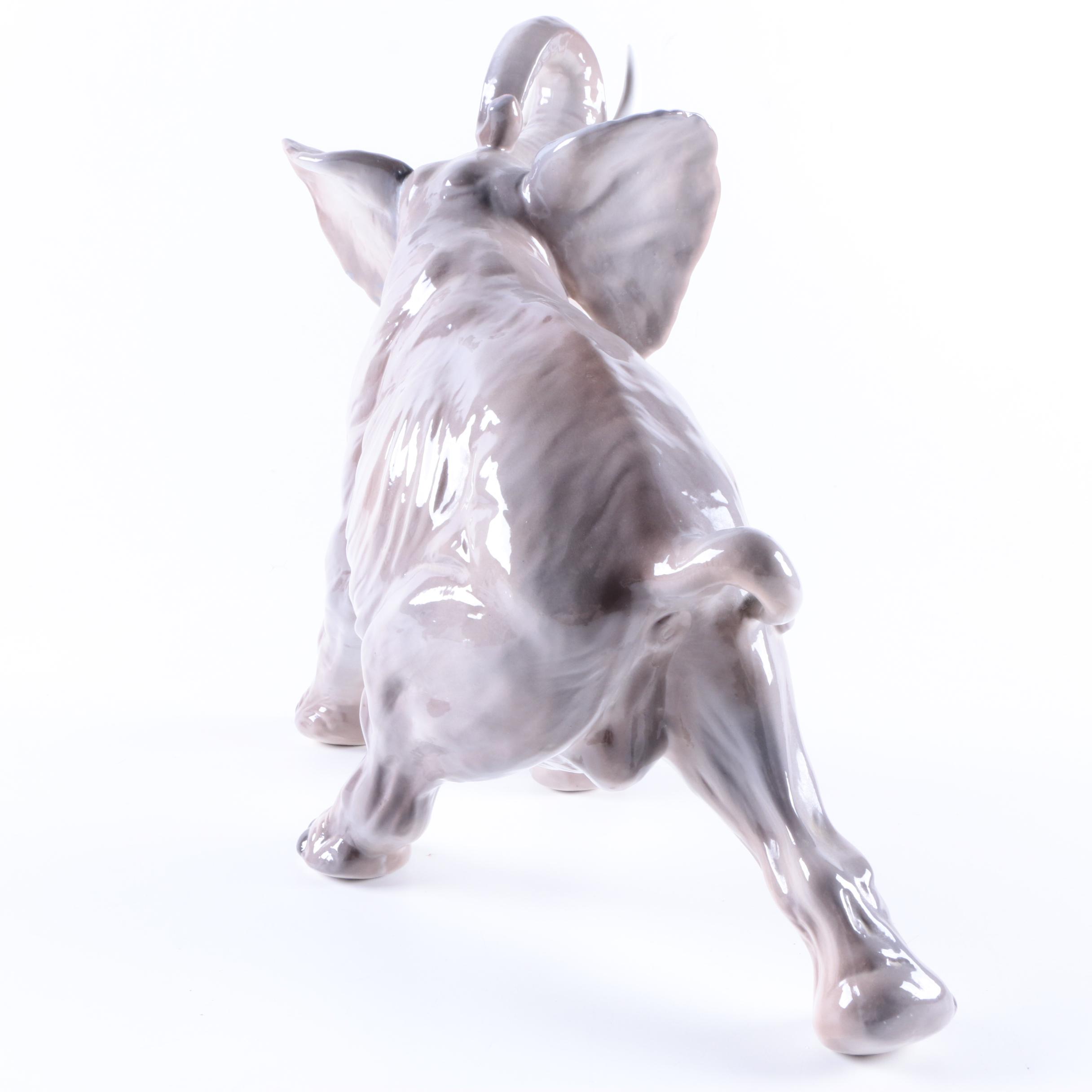 Decorative Ceramic Elephant Figurine