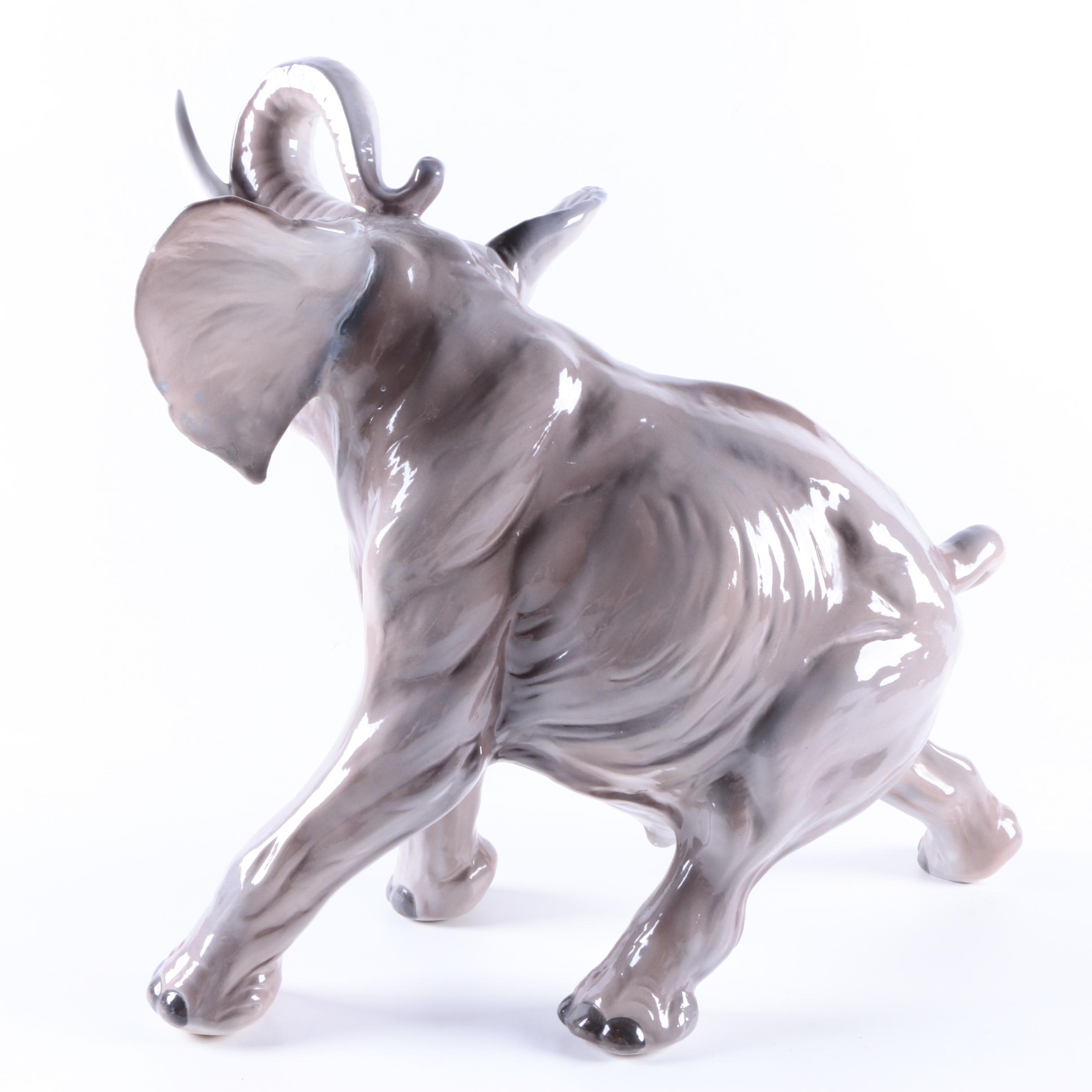 Decorative Ceramic Elephant Figurine