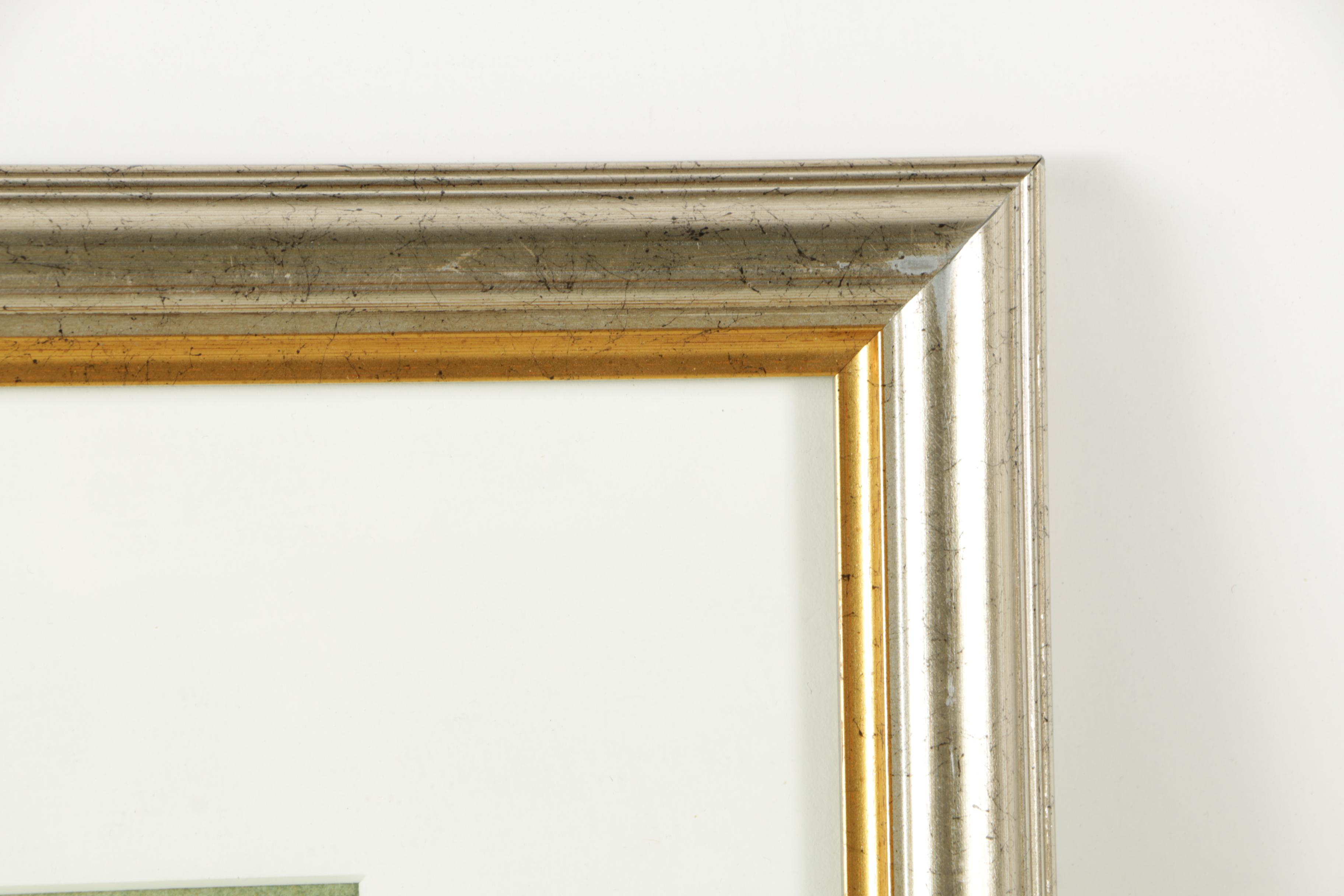 Michael Weber Watercolor Painting on Paper "Tea in the Afternoon"