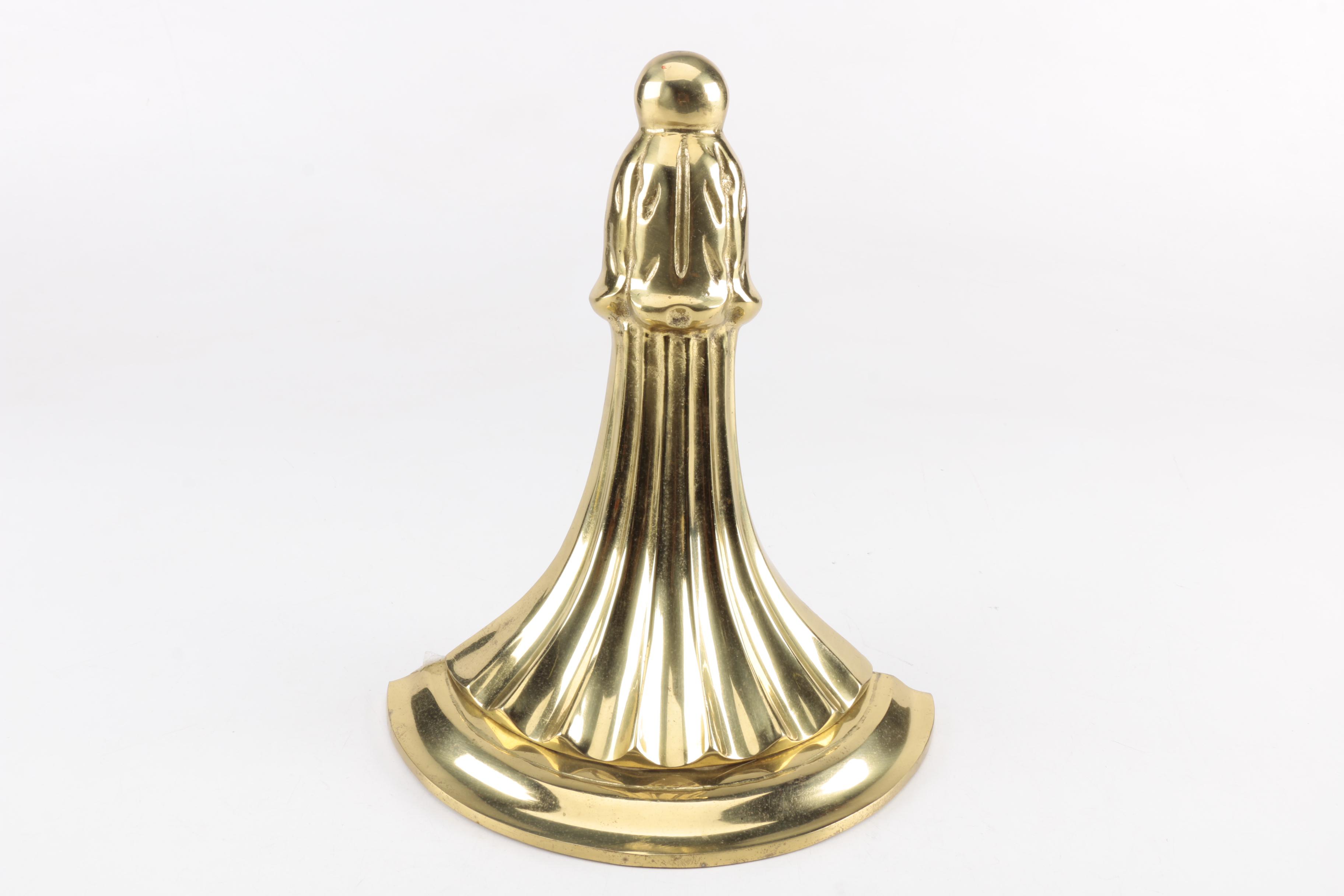 Pair of Brass Lacquered Wall Sconces