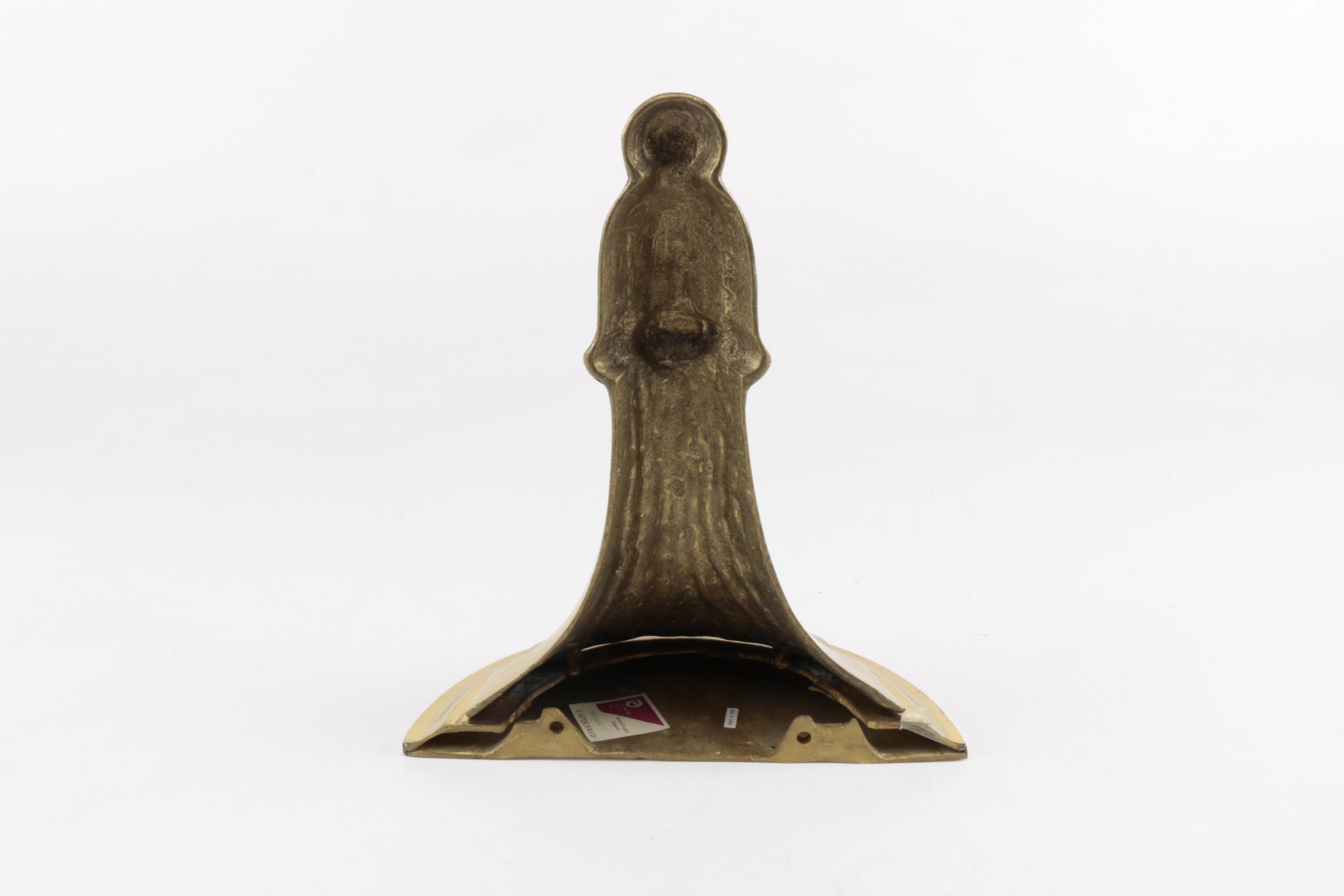 Pair of Brass Lacquered Wall Sconces