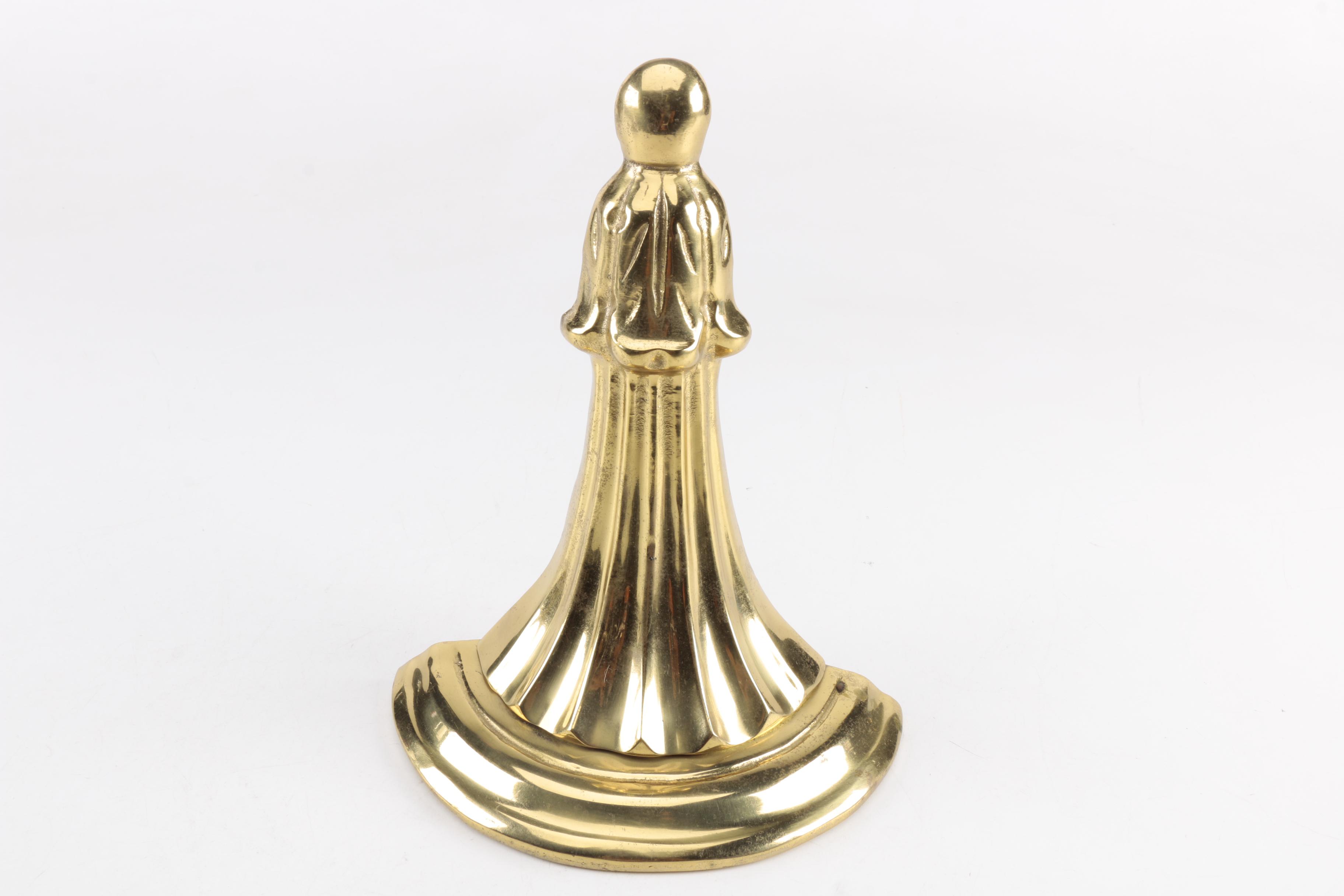 Pair of Brass Lacquered Wall Sconces