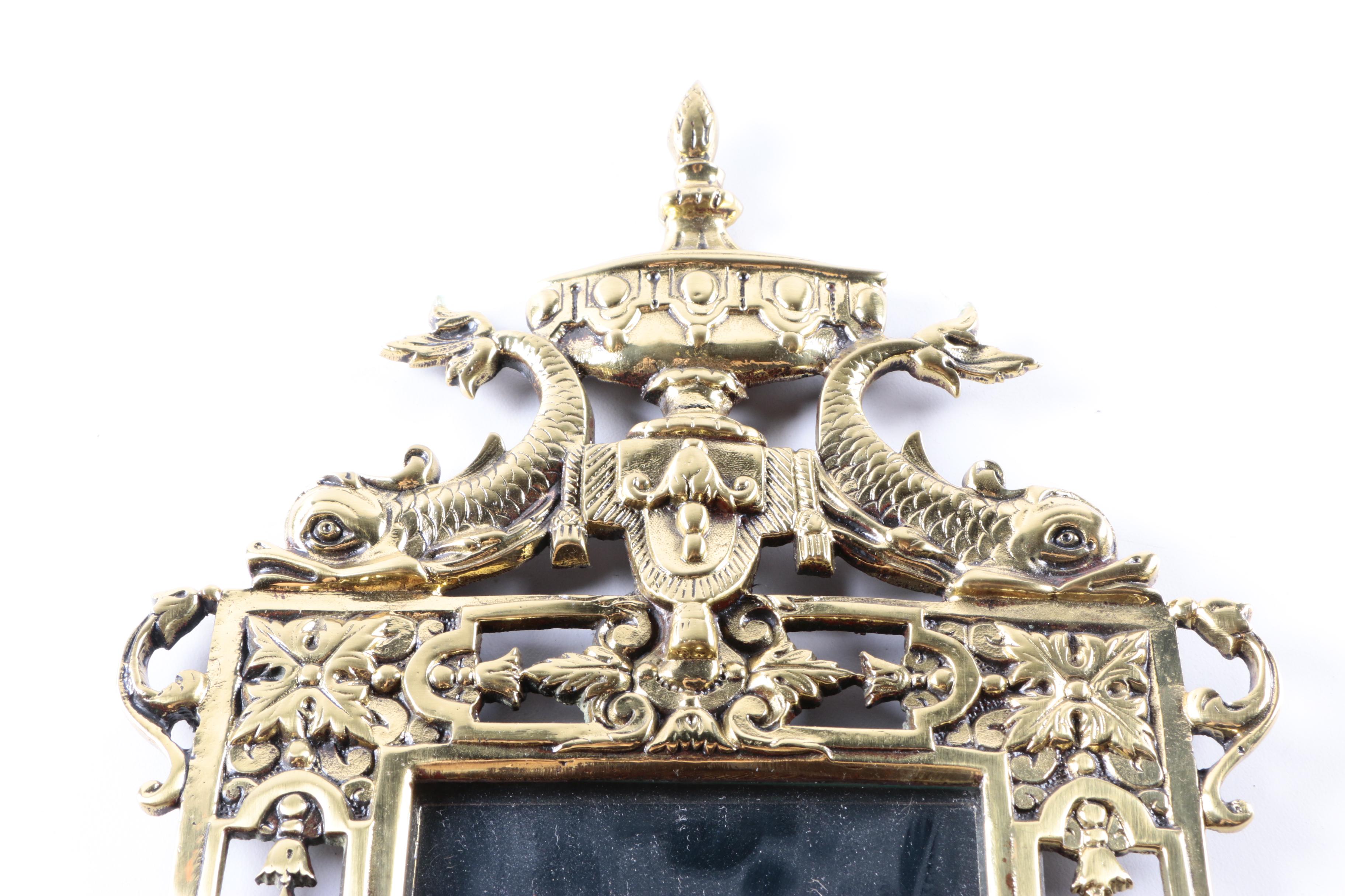 Ornate Mirrored Wall Sconce