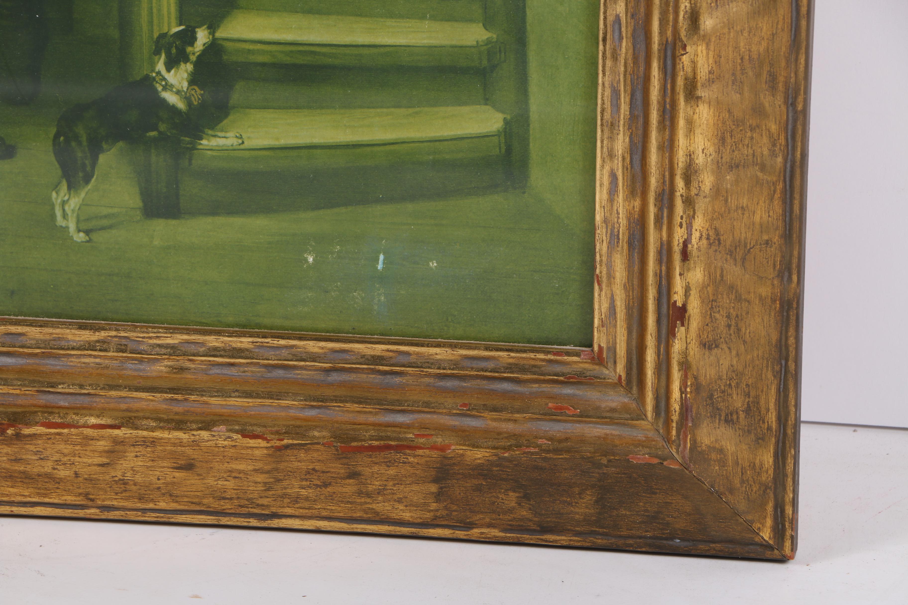 Framed Reproduction Print After Dutch Painting