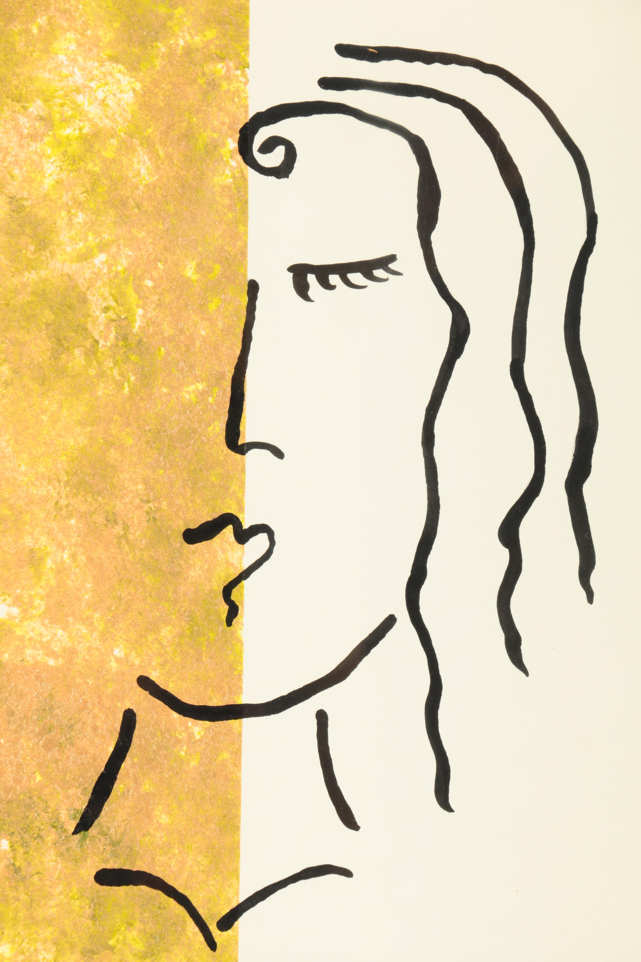 Serigraph Print of Woman's Face