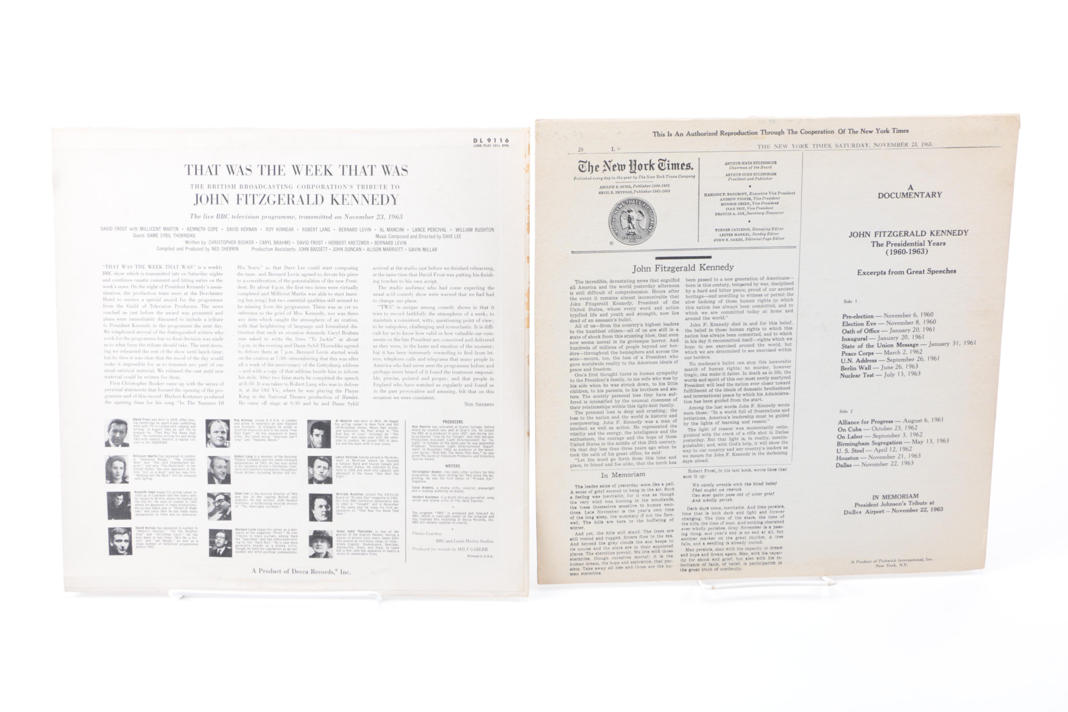 Roosevelt and Kennedy Theme Records