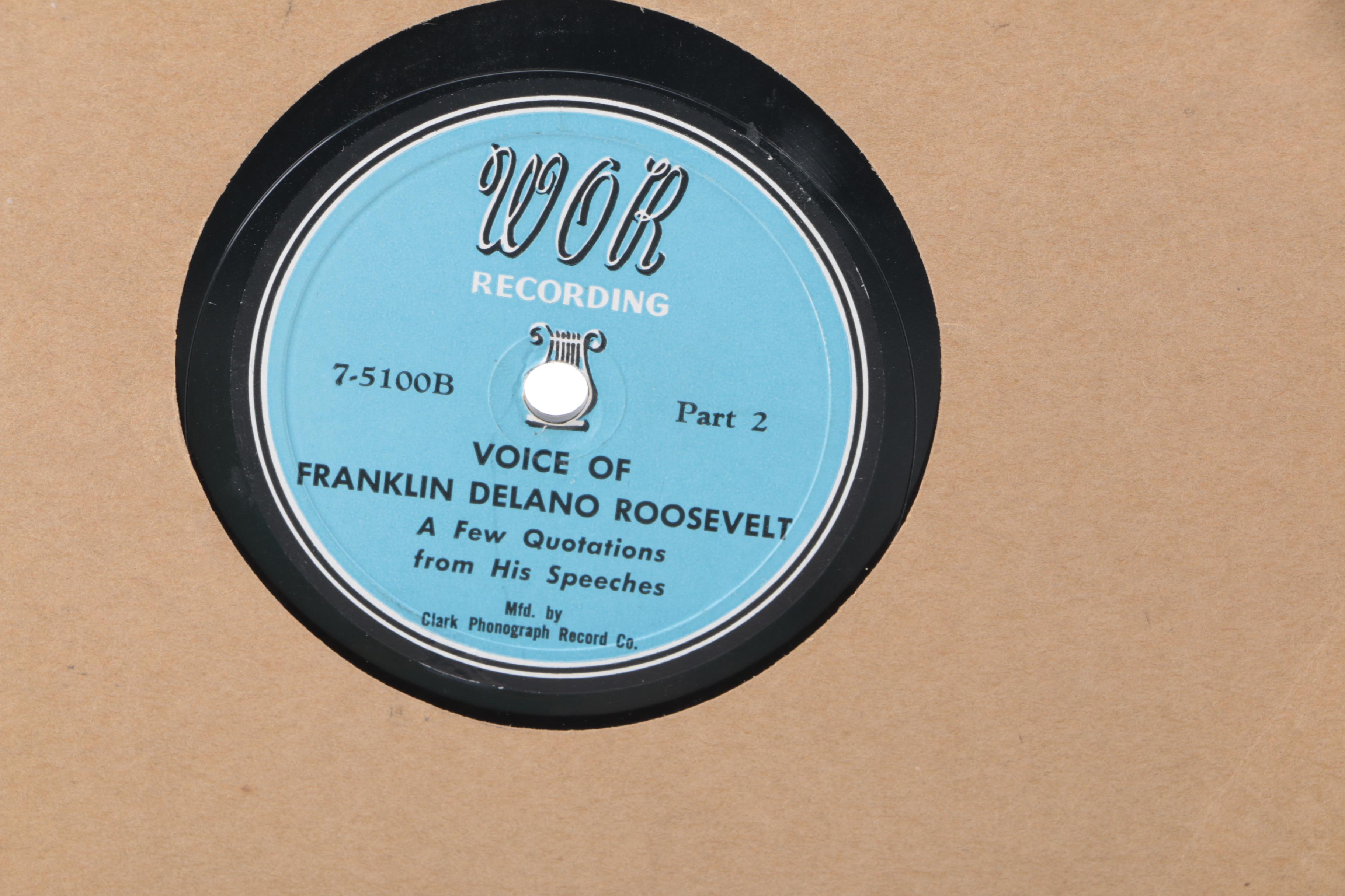 Roosevelt and Kennedy Theme Records