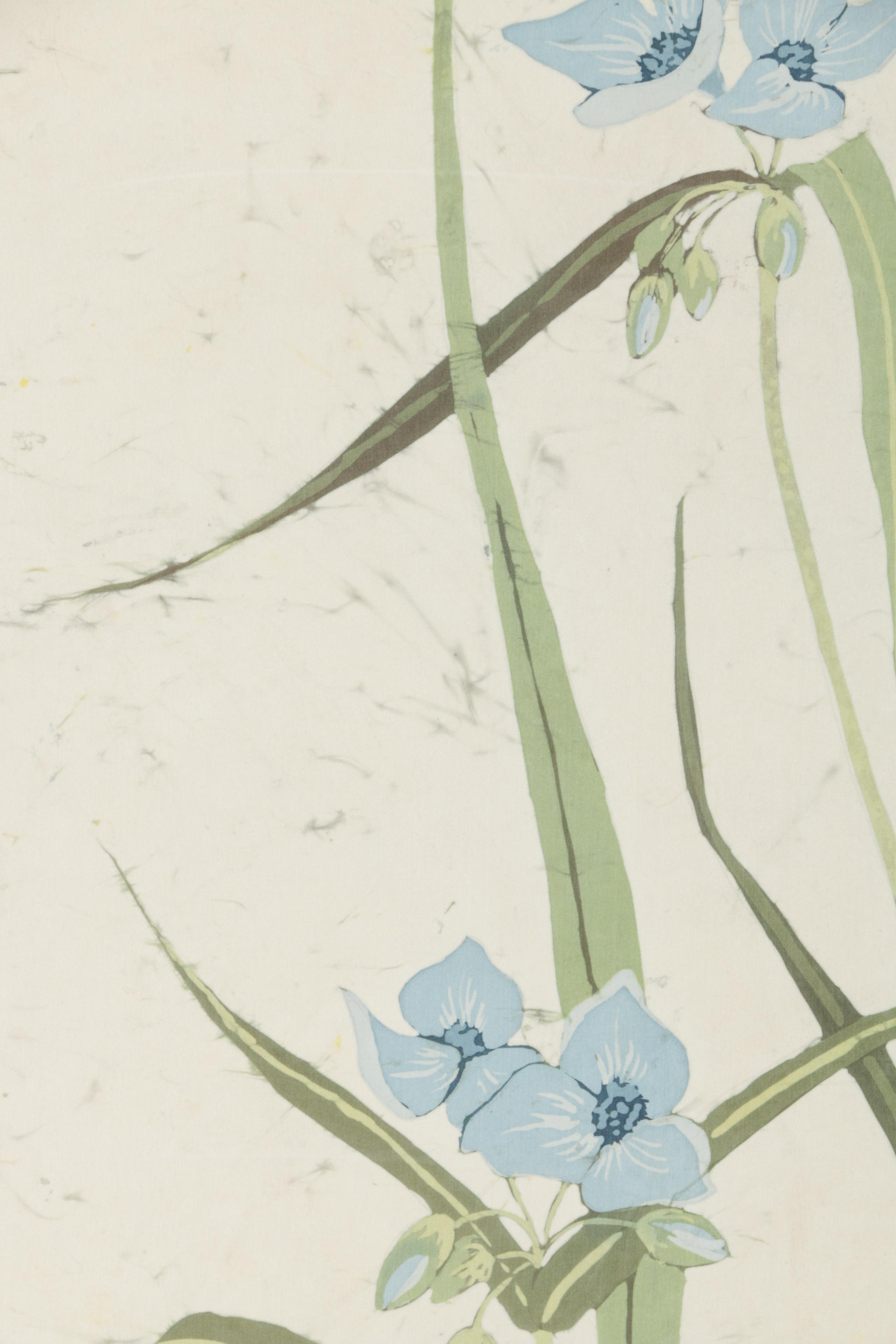 Chauncey Nelson Batik of Flowers