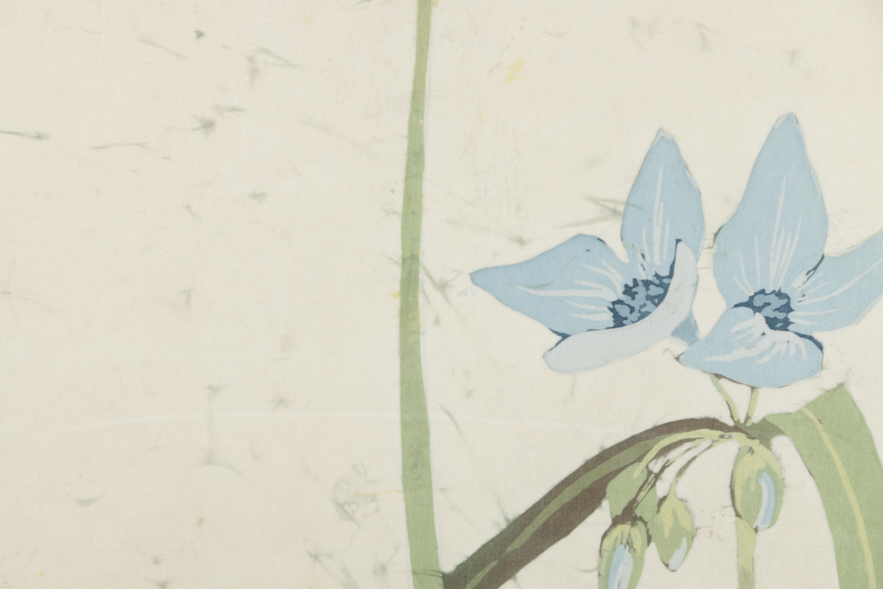 Chauncey Nelson Batik of Flowers