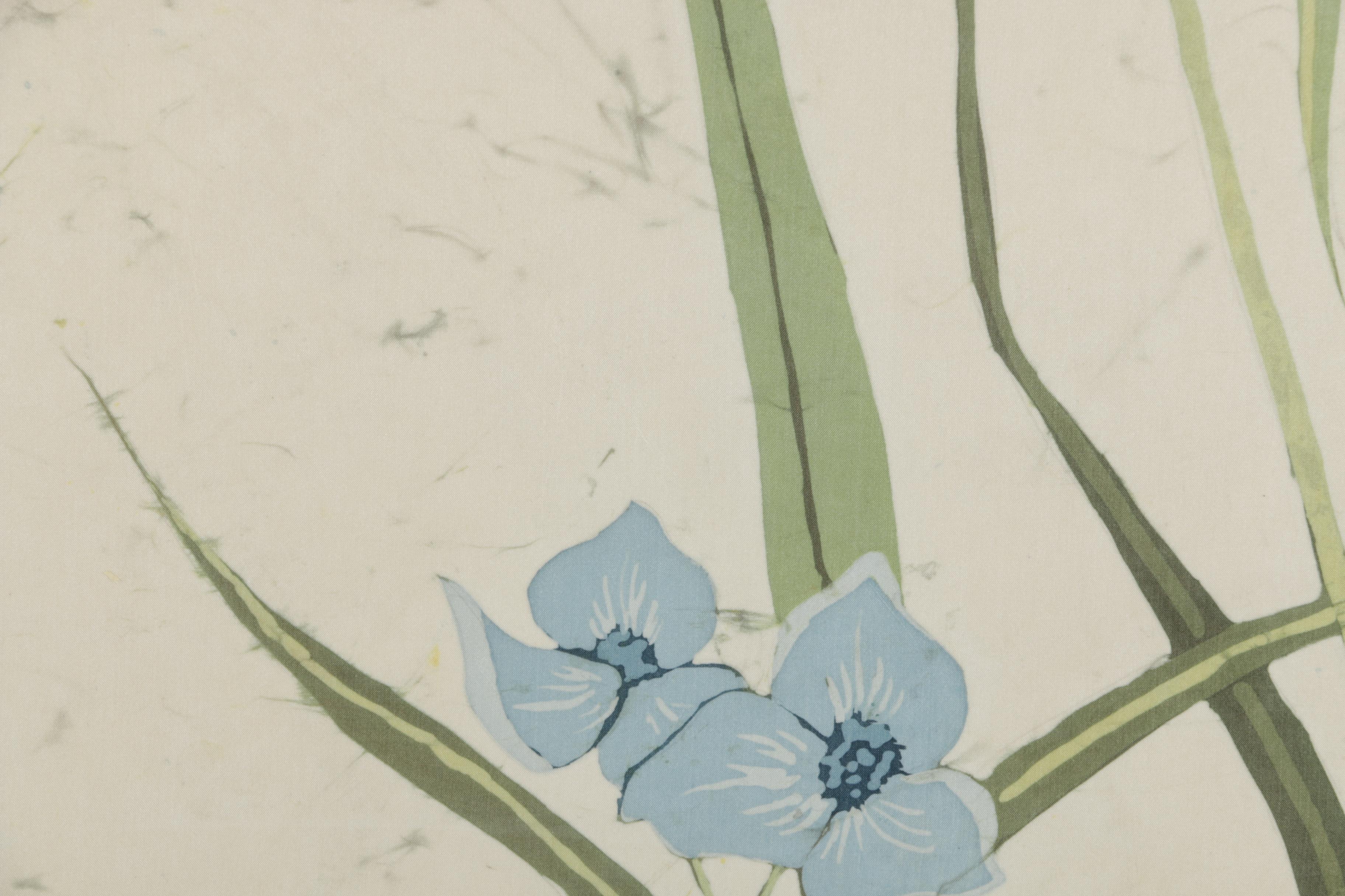 Chauncey Nelson Batik of Flowers