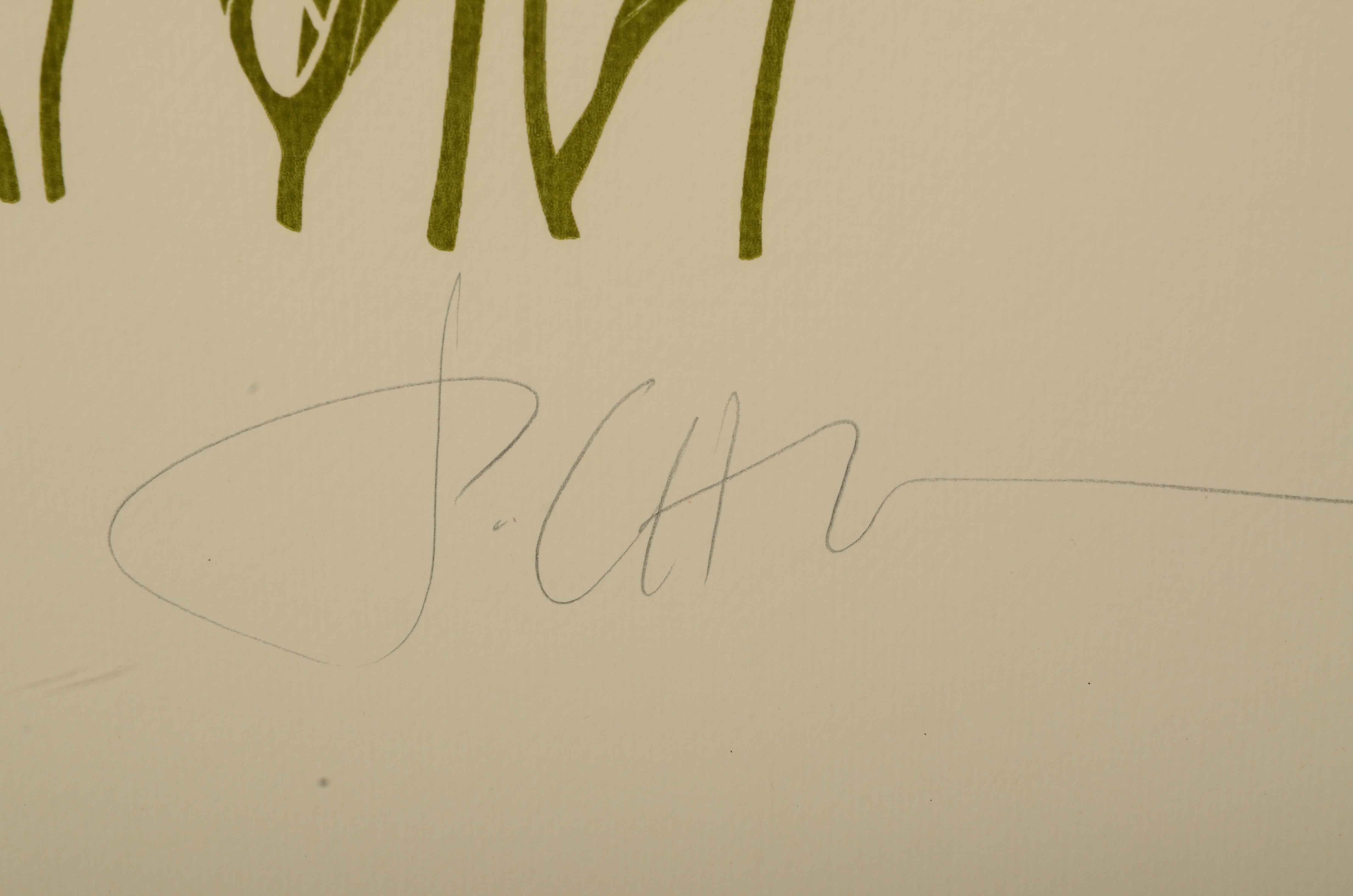 P. Chu Signed Serigraph of Poppies