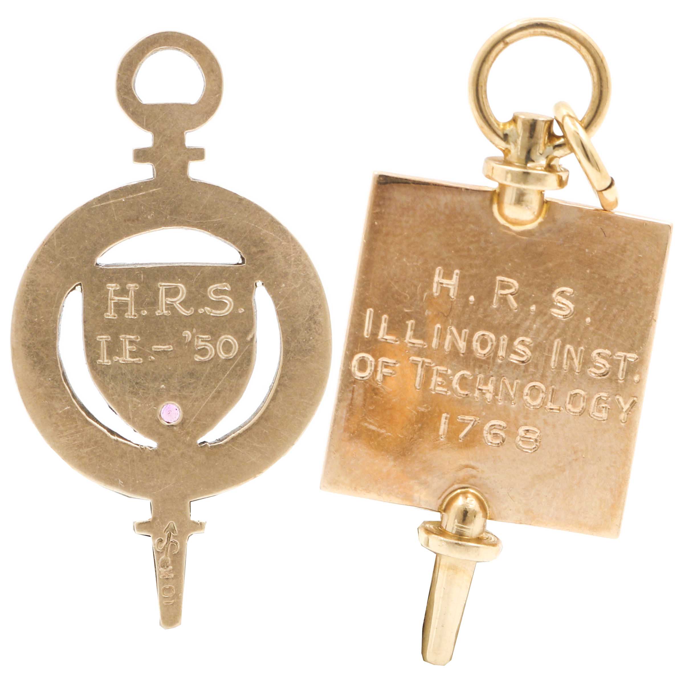 Assortment of 10K Yellow Gold Pins