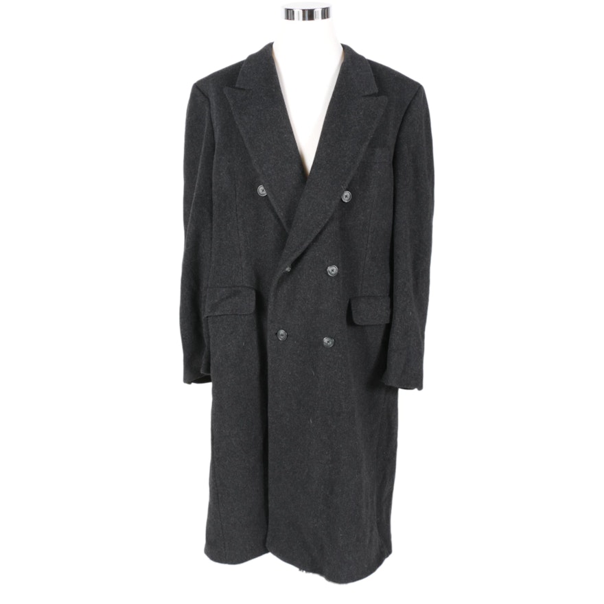 Christian Dior Monsieur Black Wool Coat