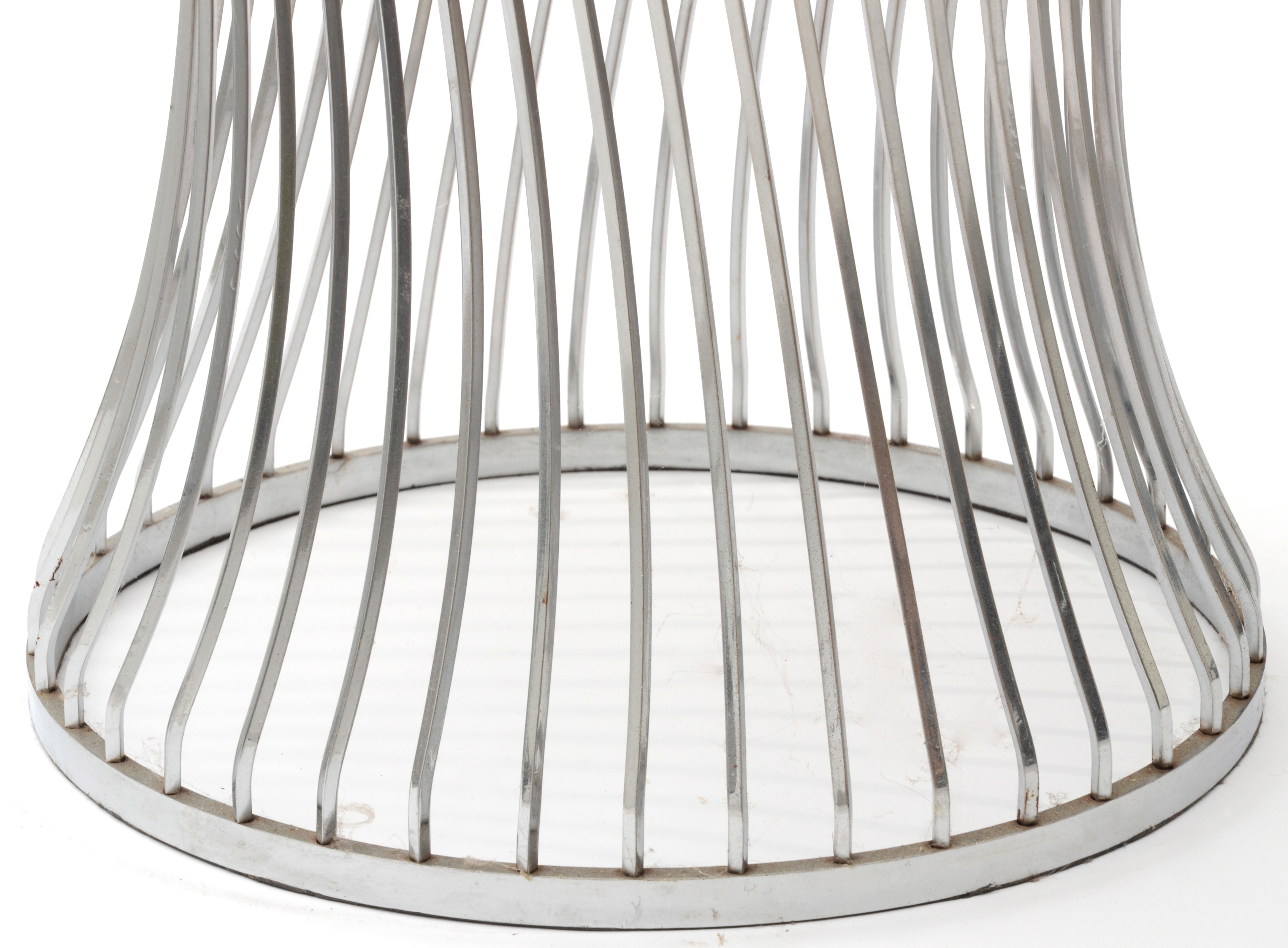 Pair of "Brooklyn Nights" Stools in White and Chrome