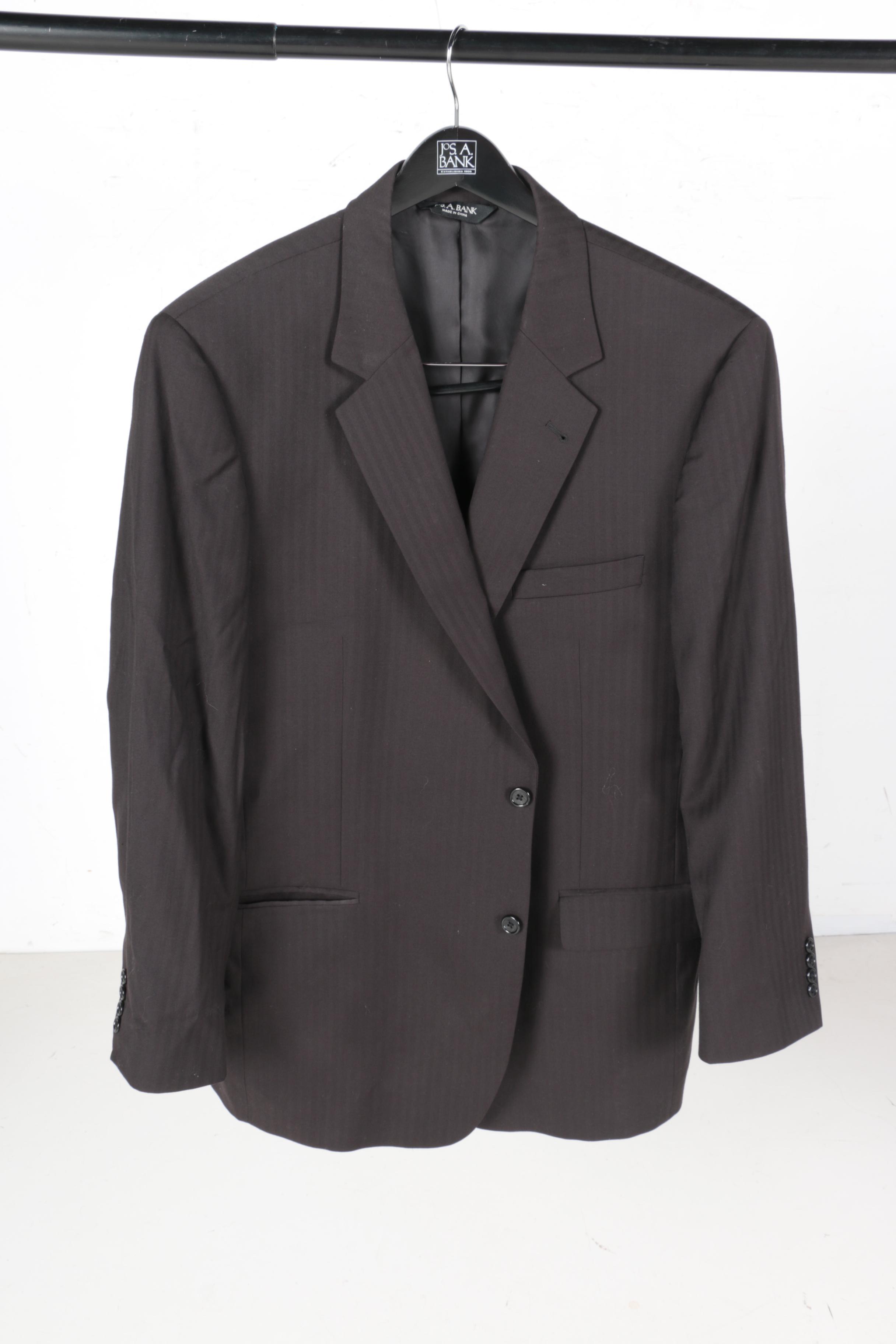 Men's Jos. A. Bank Black Suit